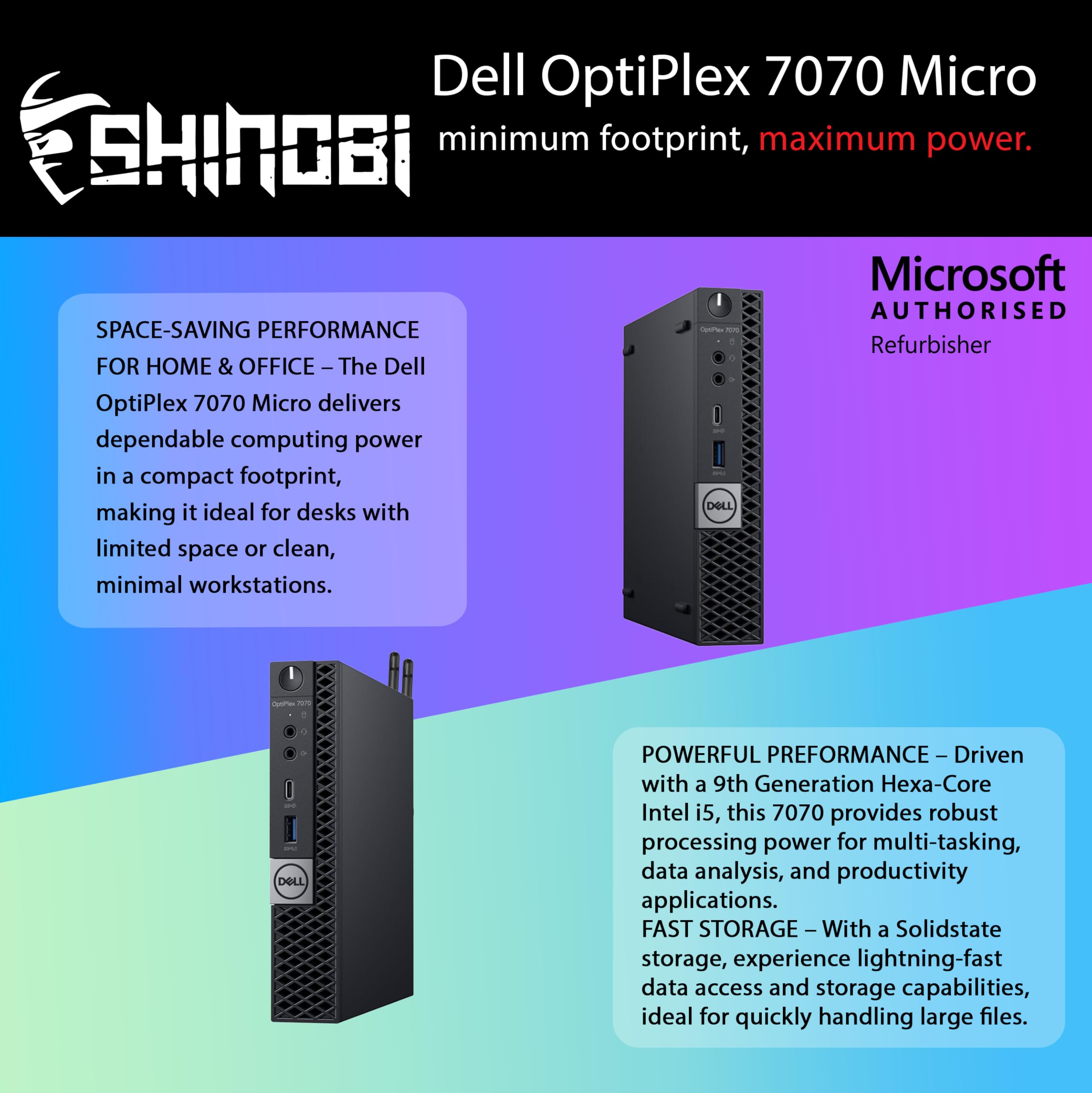 Amazon.com: Dell OptiPlex 7070 Micro PC | Intel Core i5-9500T