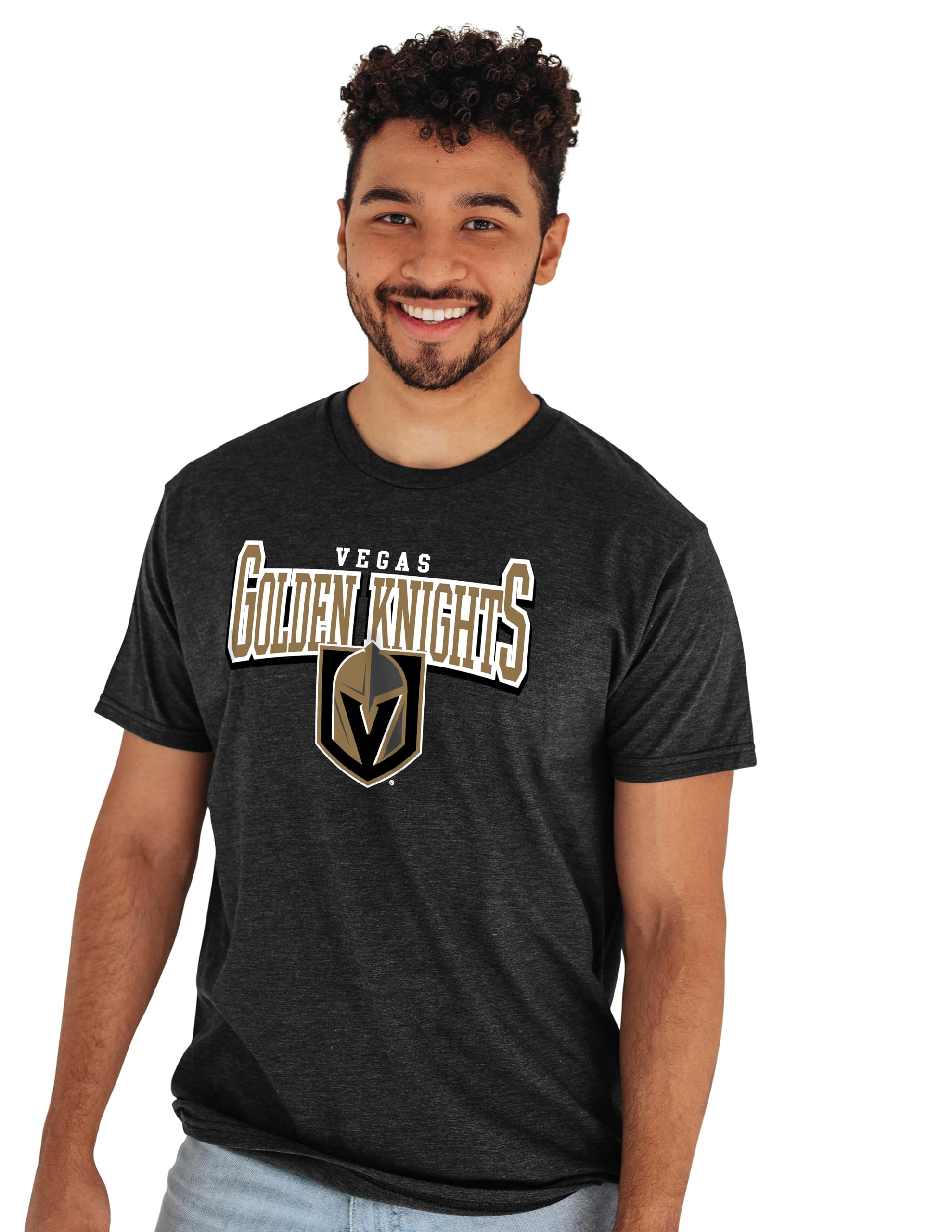 Blue 84 NHL Officially Licensed T-Shirt Heathered Black