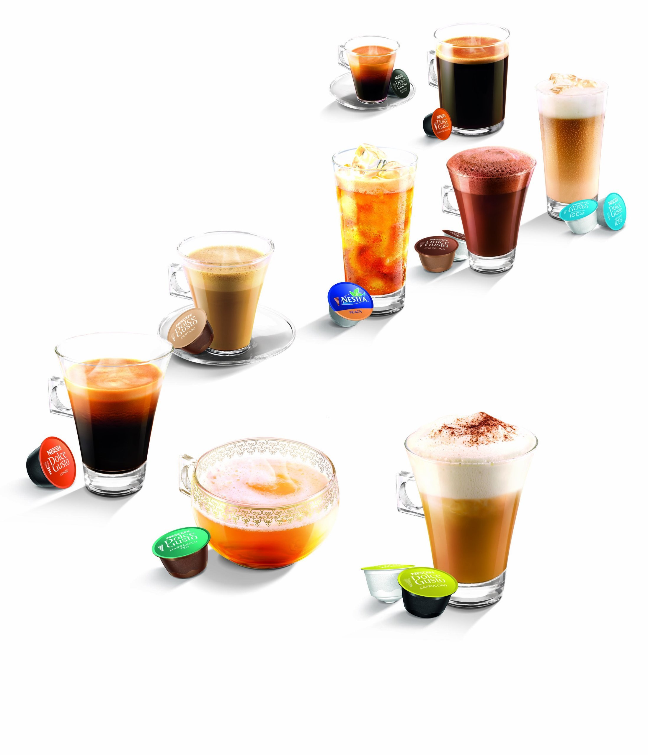 NESCAFÉ DOLCE GUSTO Mini Me EDG305.WR - Cafetera automática de cápsulas, 15 bares de presión para bebidas frías y calientes. 0.8 l. Color blanco y rojo
