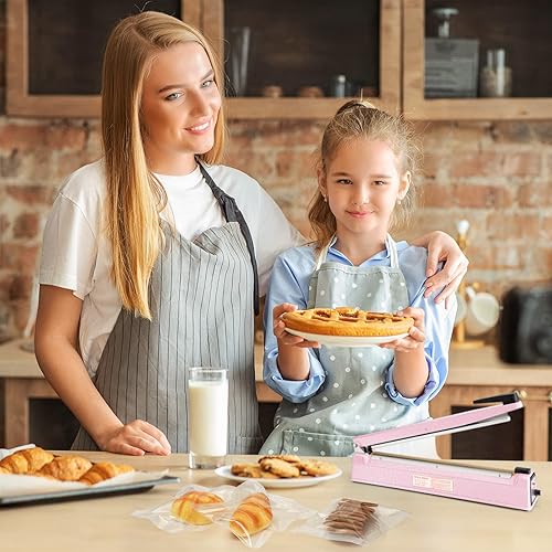 Vista 38 de METRONIC Sellador de impulso de 16 pulgadas, máquina selladora térmica manual para bolsas de plástico, selladores de bolsas retráctiles, máquina