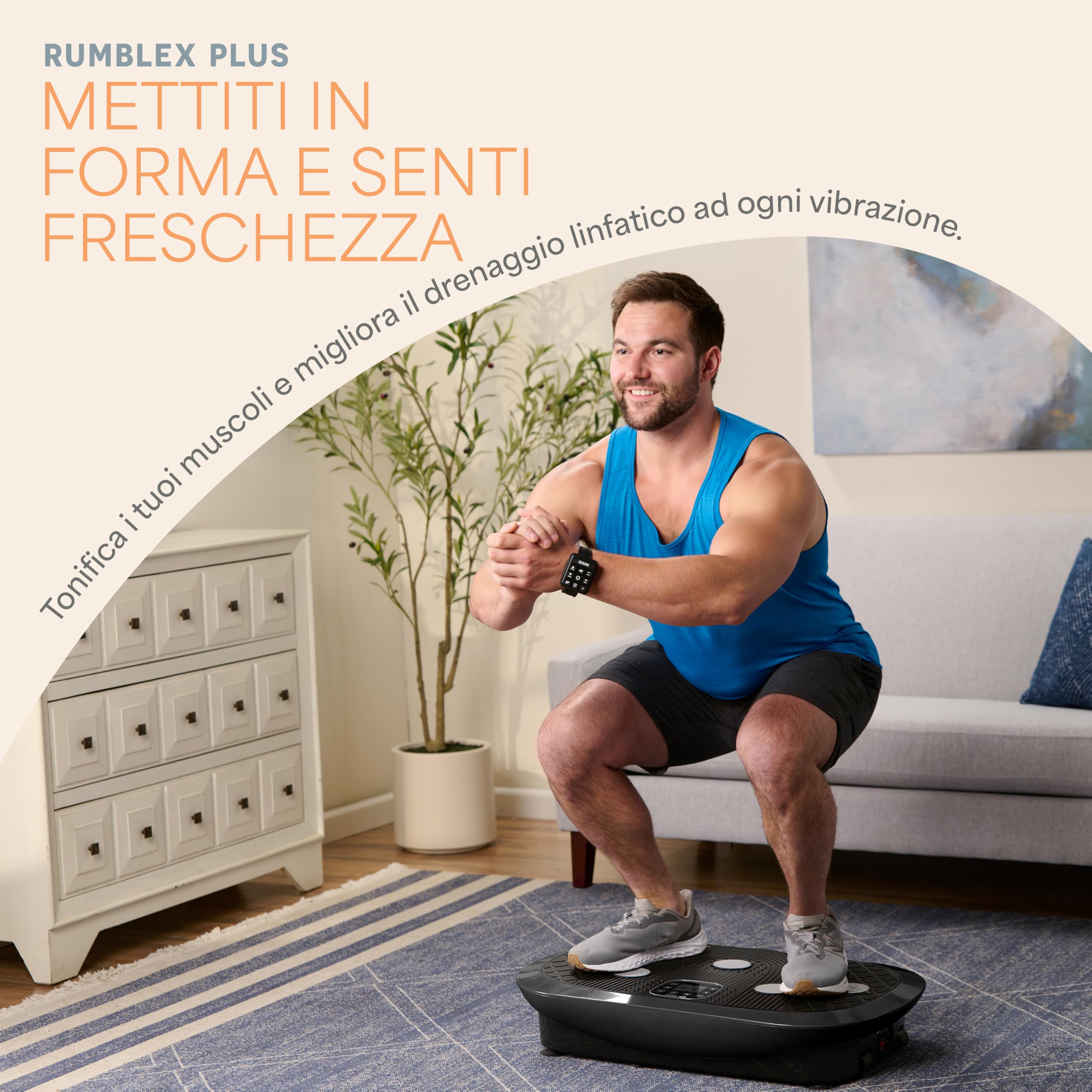 Lifepro Lifepro Rumblex Plus Vibration Plate - Piastra Vibrante per Esercizi Unisex Adulto