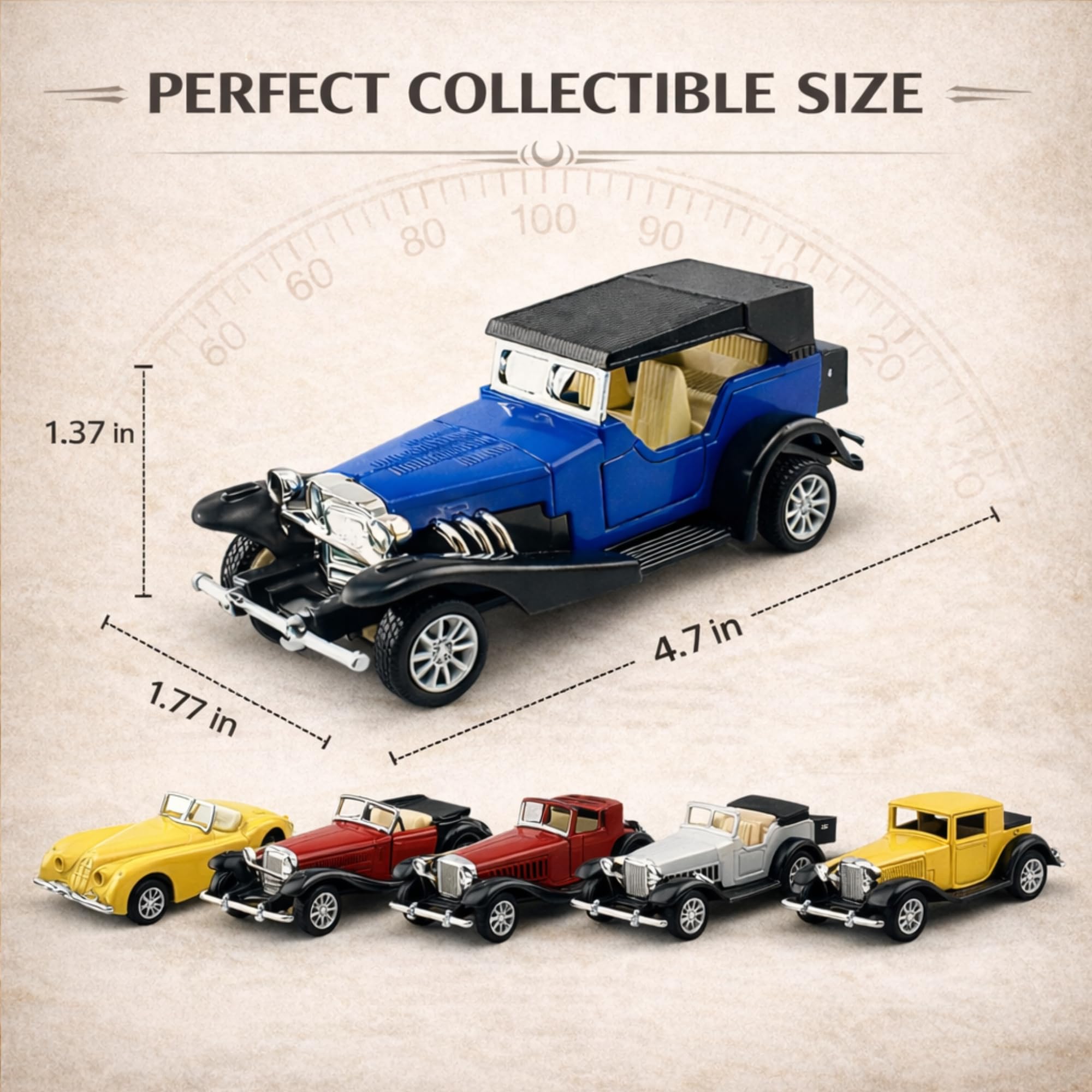 Amazon.com: 6 Pack - Diecast Cars Antique Classic American