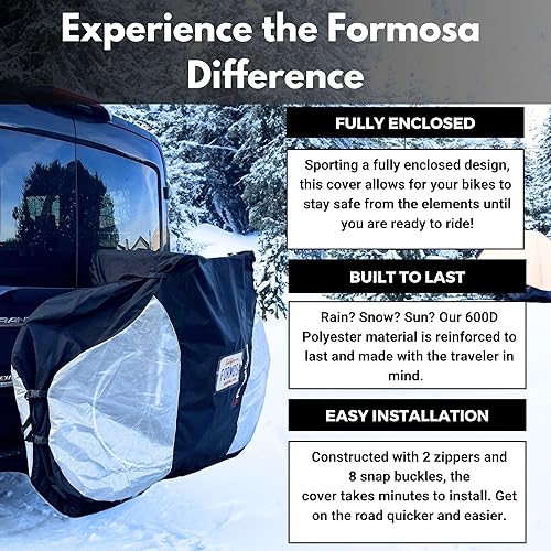 Miniatura 7 de Cobertor de bicicletas doble para transporte en portaequipaje para 2 bicicletas