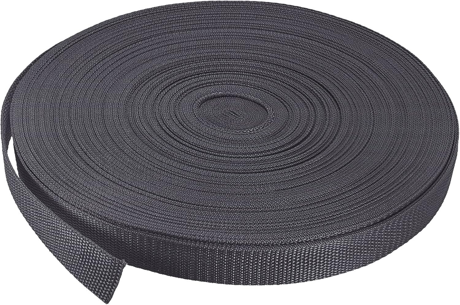 MECCANIXITY Lightweight Polypropylene Webbing Strap 1" 50 Yards Fluorescent Green Strapping Band for Outdoor