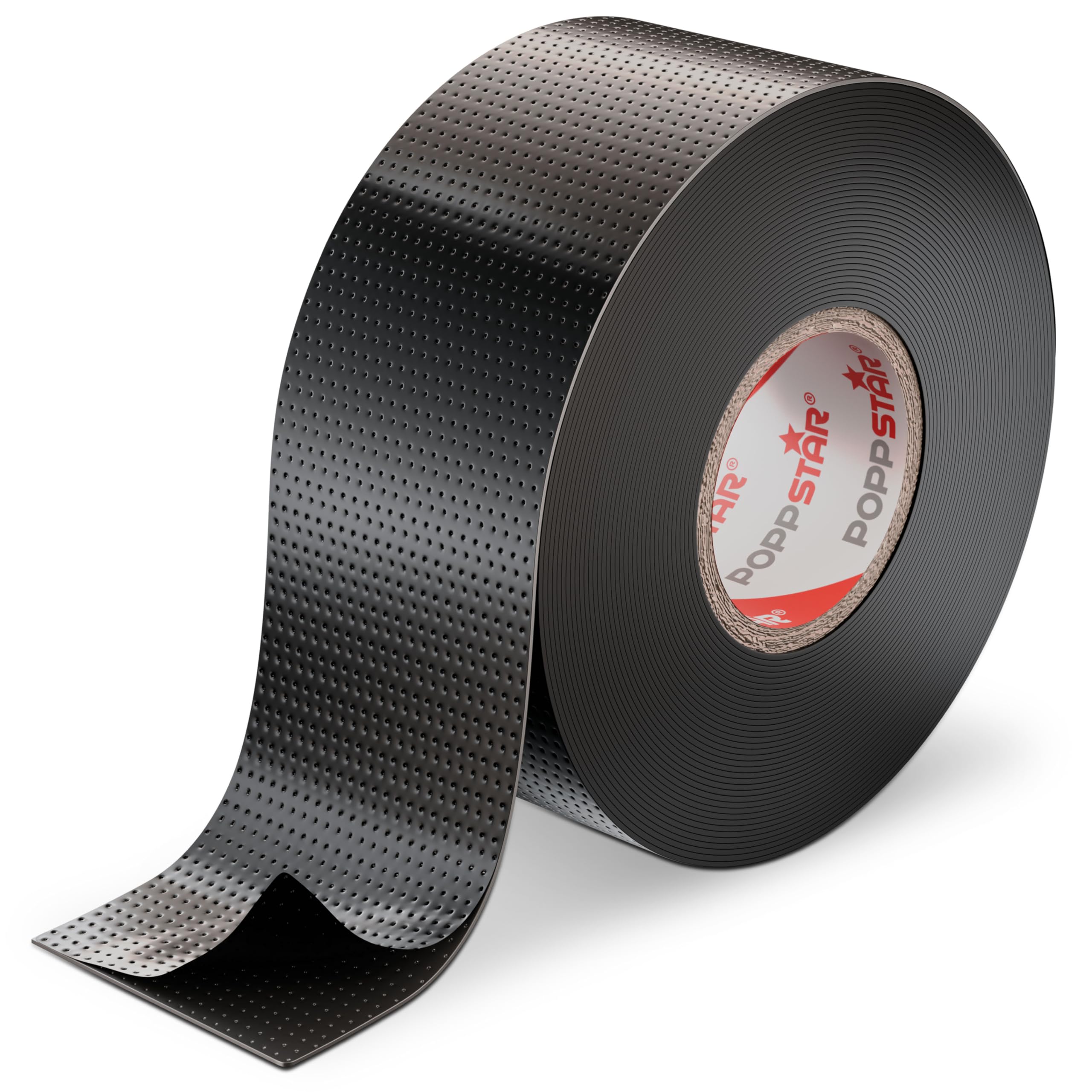 Poppstar Black 1X Self-Fusing Universal Insulating Tape, Sealing Tape, Lxwxh 10M X 38Mm X 0.76Mm,