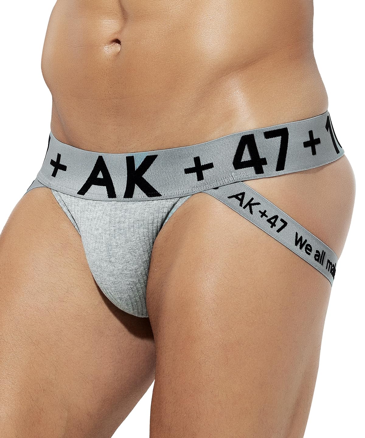 Arjen Kroos Men's Sexy Jockstrap Cotton Underwear with Supportive Straps & Pouch Design