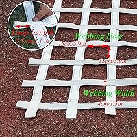 Vista 2 de Red de carga de escalada resistente, red ninja, escalera de cuerda para niños al aire libre, casa de árboles, patio trasero, patio trasero, patio