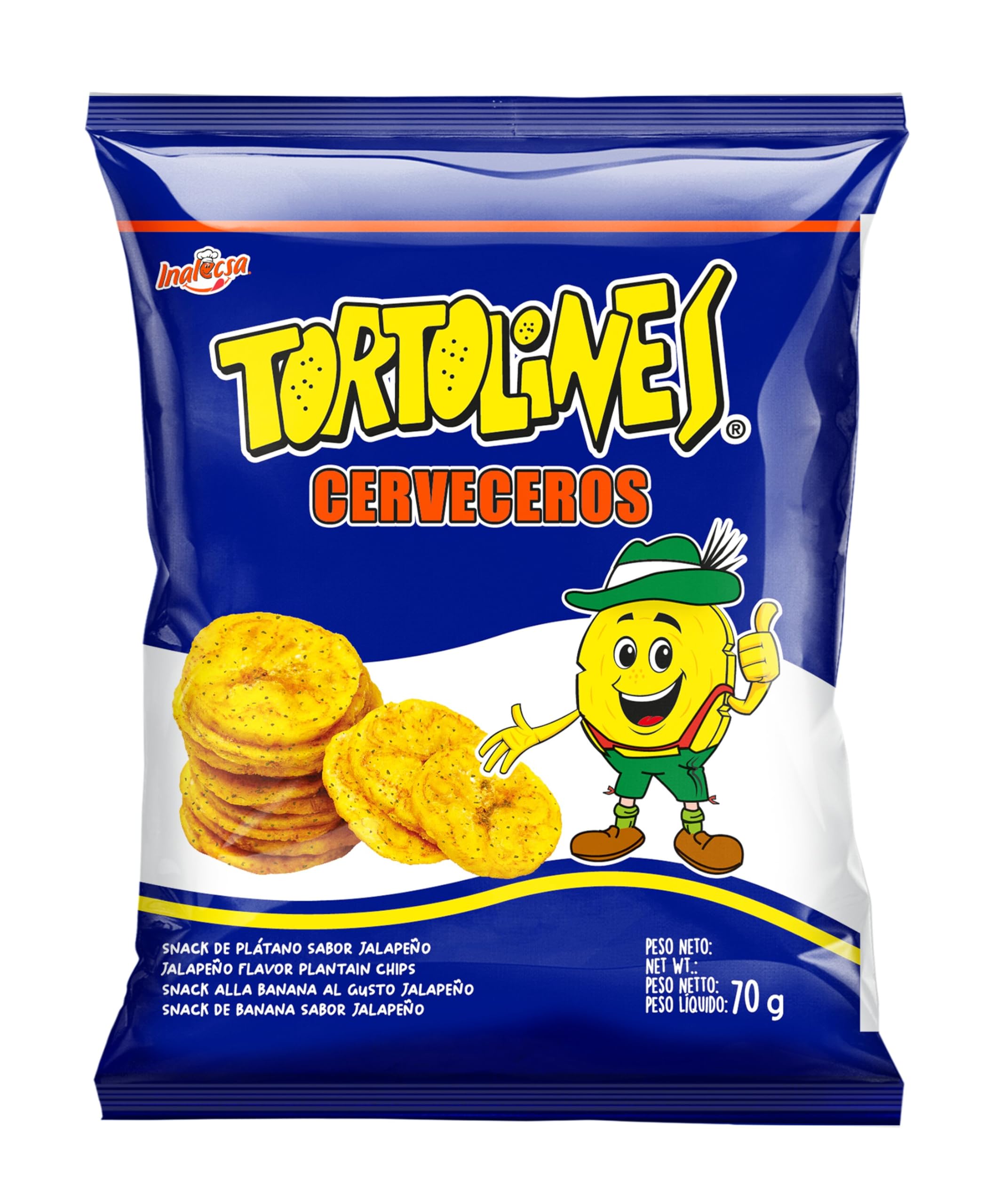 Tortolines Chifles Limón 15x70g, Hojuelas de Plátano Deshidratado Crujientes, Chifles Platano para Dips y Ceviches