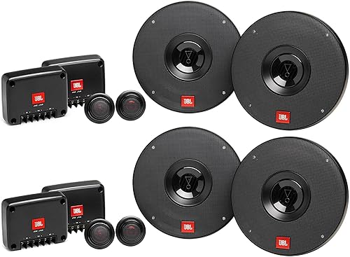 JBL Paquete - 2 pares de altavoces componentes CLUB-602CAM de 6.5 pulgadas