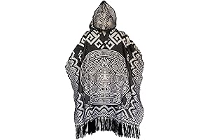 Auténtico Poncho Mexicano Gabán - Logo Mex Wool Poncho
