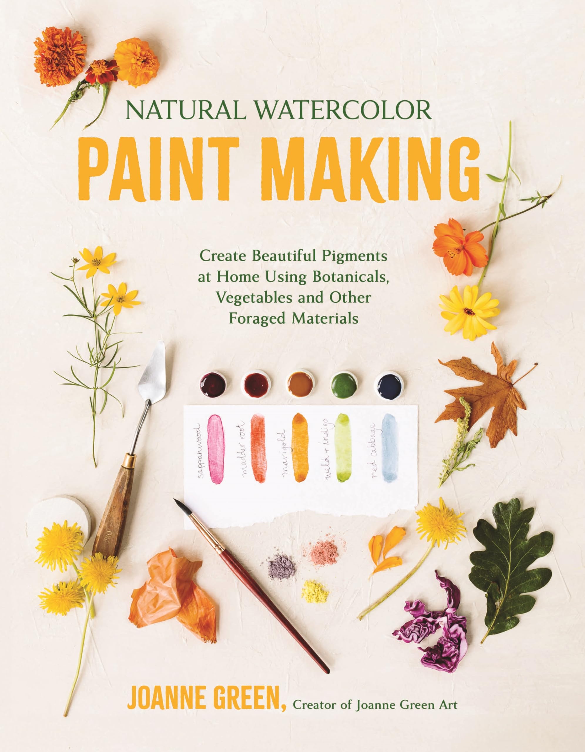 Natural Watercolor Paint Making: Create Beautiful Pigments at Home Using Botanicals, Vegetables and Other Foraged Materials