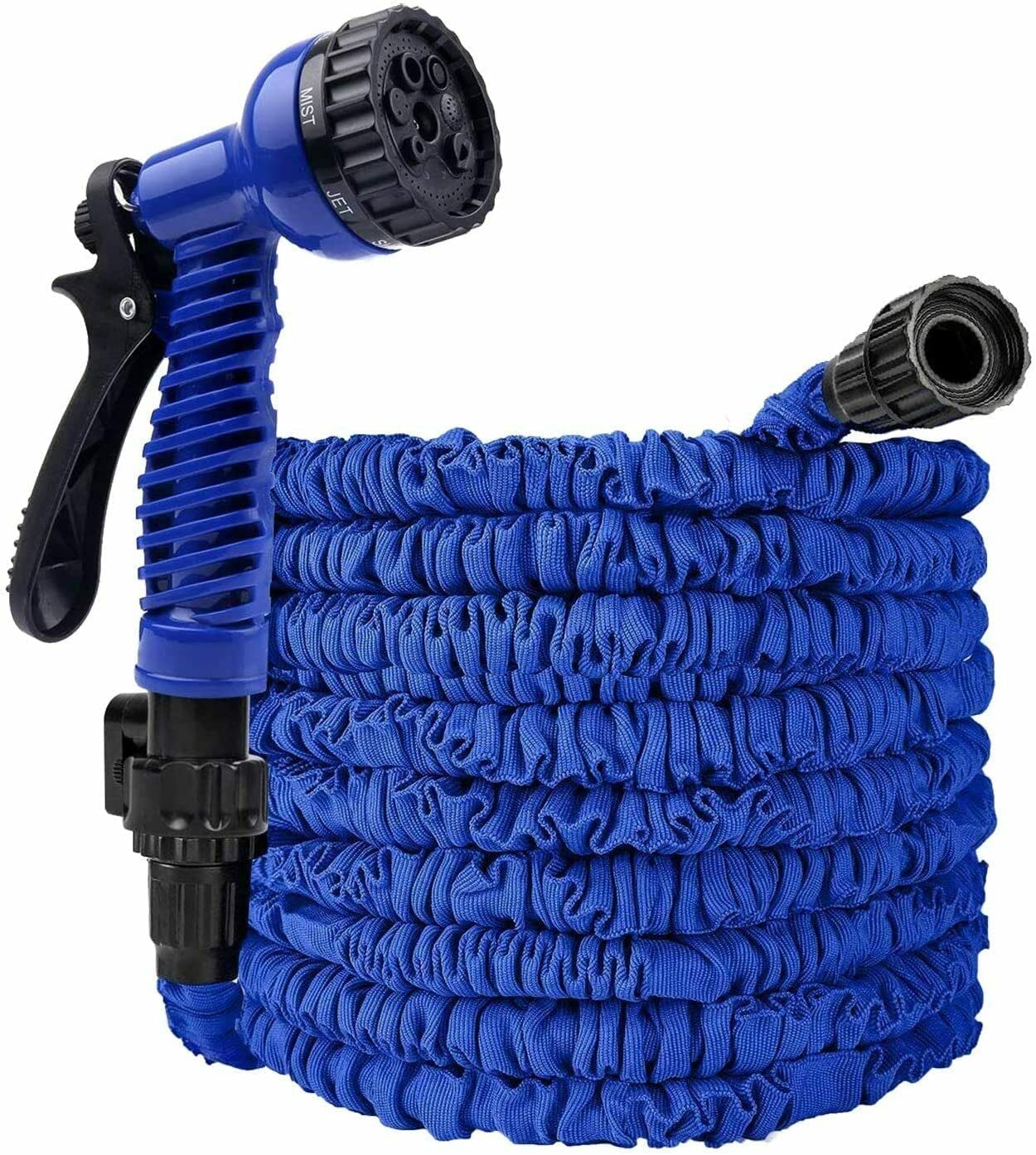YSAMAX 75 ft Extra Long Retractable Garden Hose Pipe Expandable with Heavy Duty Water Spray Gun, Outdoor Magic, Water Pipe for Gardening Lawn,