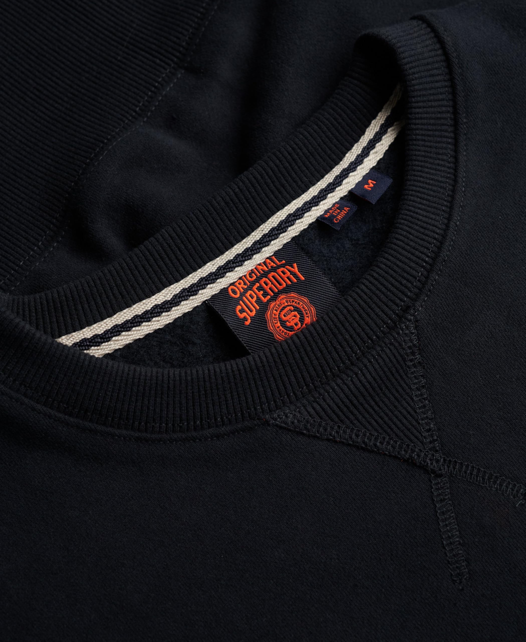 Superdry Felpa girocollo da uomo con logo Essential