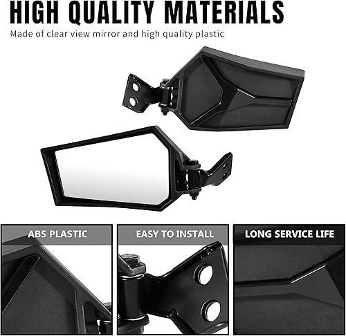 Miniatura 4 de KAITIMOTO Espejo retrovisor lateral ajustable para Yamaha YXZ 1000 19-25, espejo retrovisor lateral plegable para Yamaha YXZ 1000R / SE/SS/SS SE