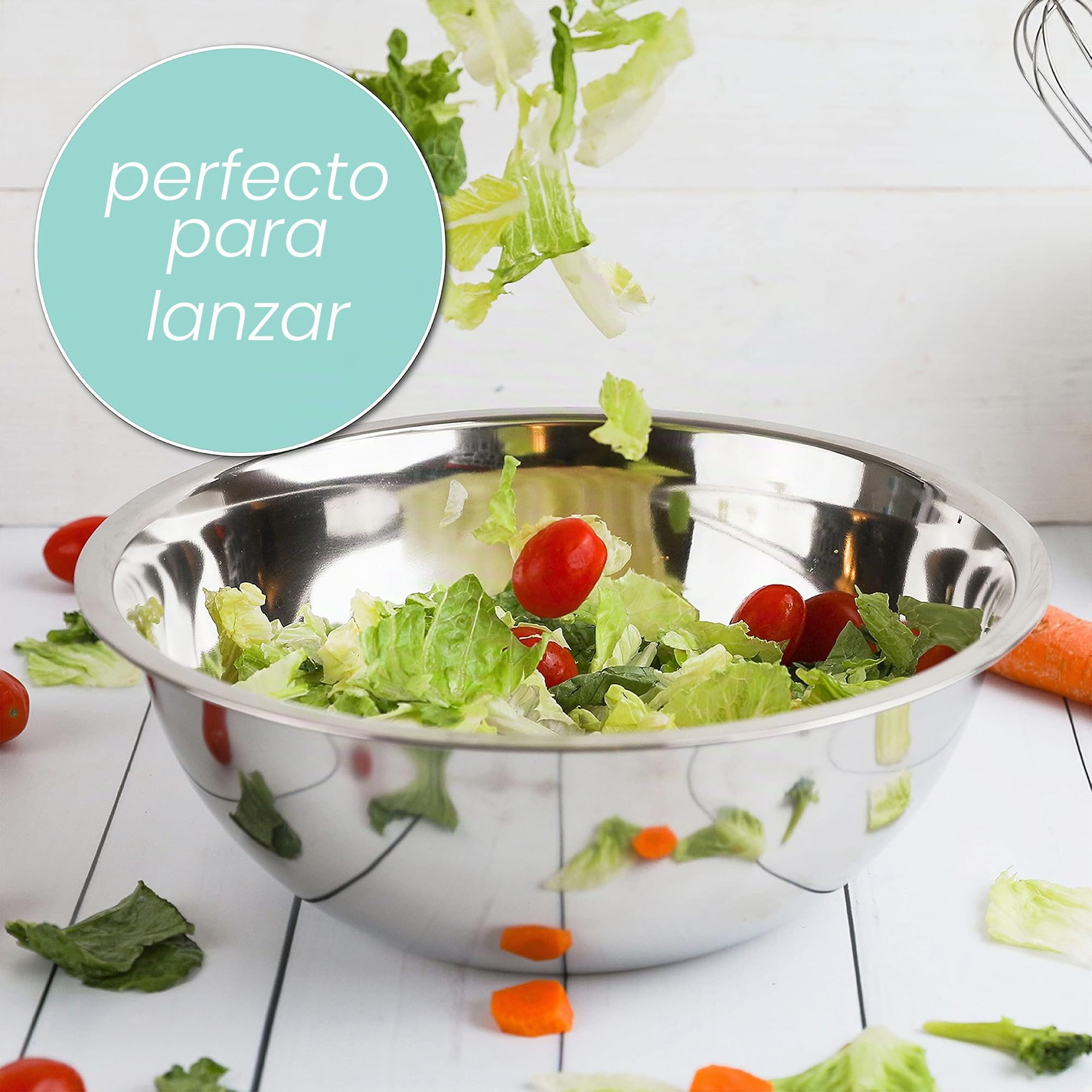 WHYSKO Meal Prep - Juego de cuencos de acero inoxidable para mezclar alimentos, organizadores de almacenamiento de alimentos para el hogar, refrigerador y cocina, ecológicos, reutilizables,