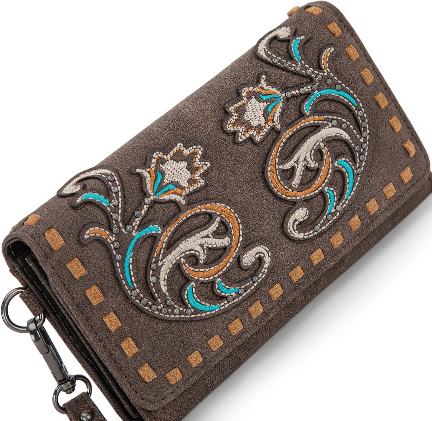 Montana West Wallet for Women Wristlet Wallet Ladies Felame Large Capacity Clutch Wallets MW1348-W002CF - Image 3