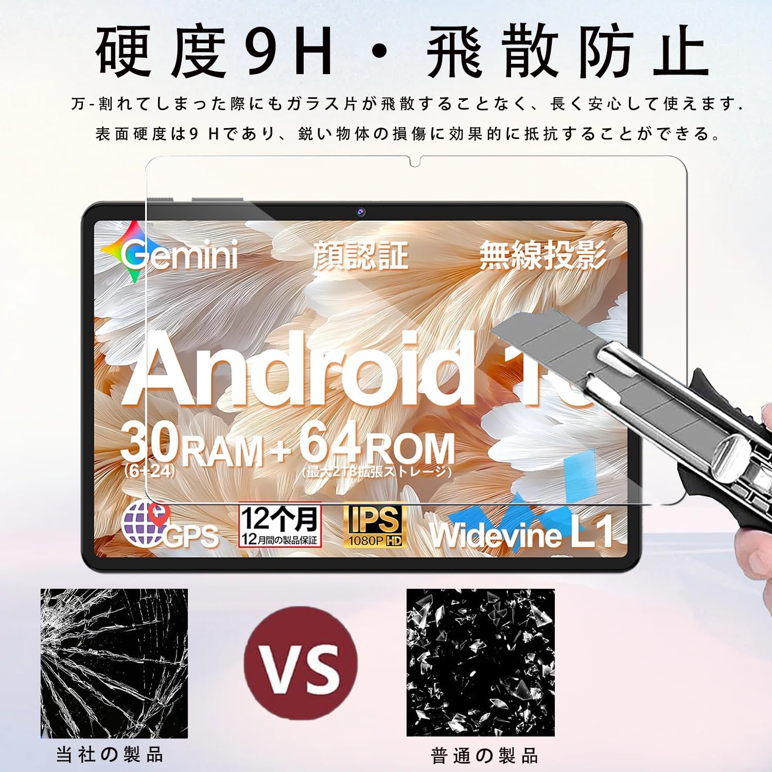 Amazon.co.jp: タブレット保護フィルム【1枚入り】For ECOPAD A30 Pro