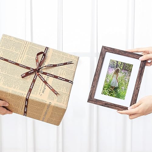 Vista 631 de Vittanly - Juego de 9 portarretratos, plexiglás resistente a rupturas, exhibe fotos de 12 x 12 pulgadas o, con paspartú, de 8 x 8 pulgadas, marcos