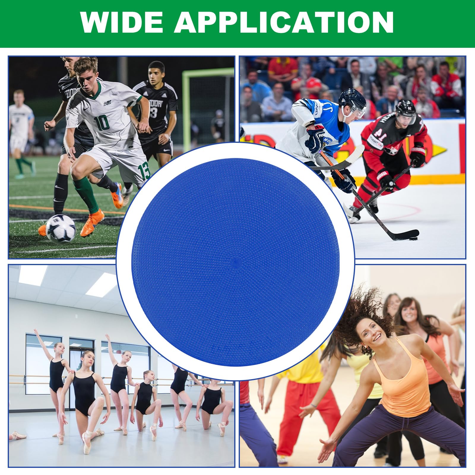 MIVIDE 20pcs Disque de Marquage Plat 23 cm, 5 Couleurs Plats Cône de Marquage, Plot Sport pour l'Entraînement, Le Football, Les Terrains de Sport