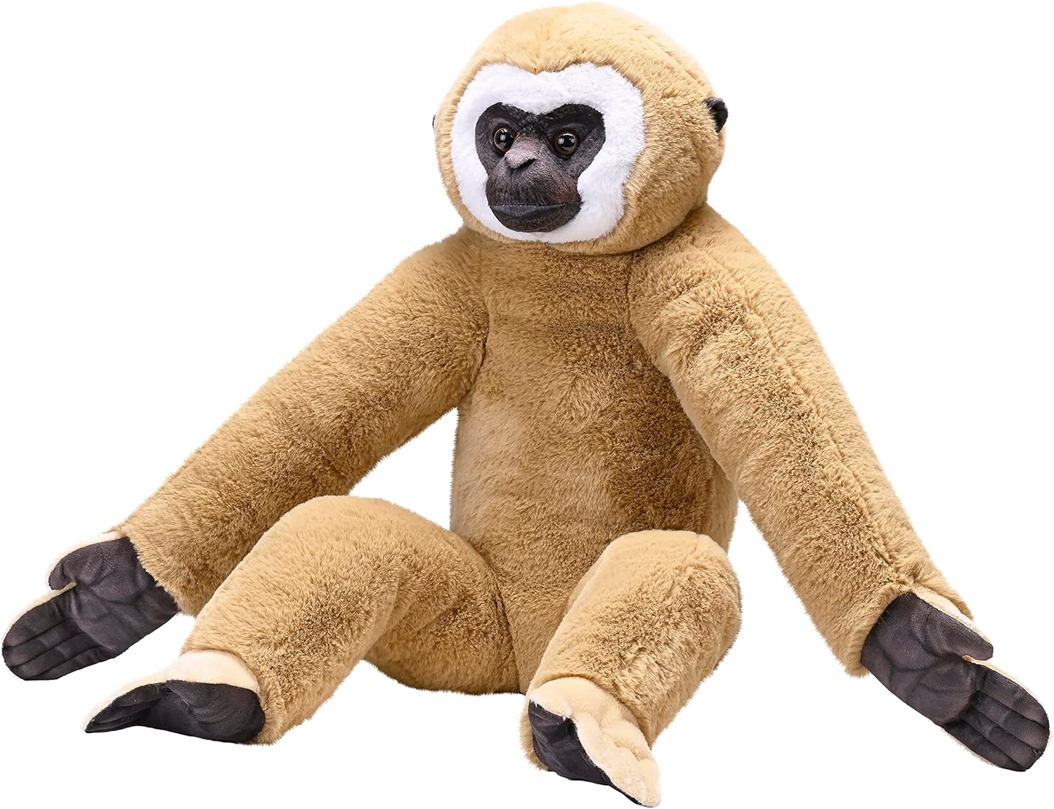 Wild Republic Artist Collection, White Handed Gibbon, Gift for Kids, 15 inches, Plush Toy, Fill is Spun Recycled Water Bottles
