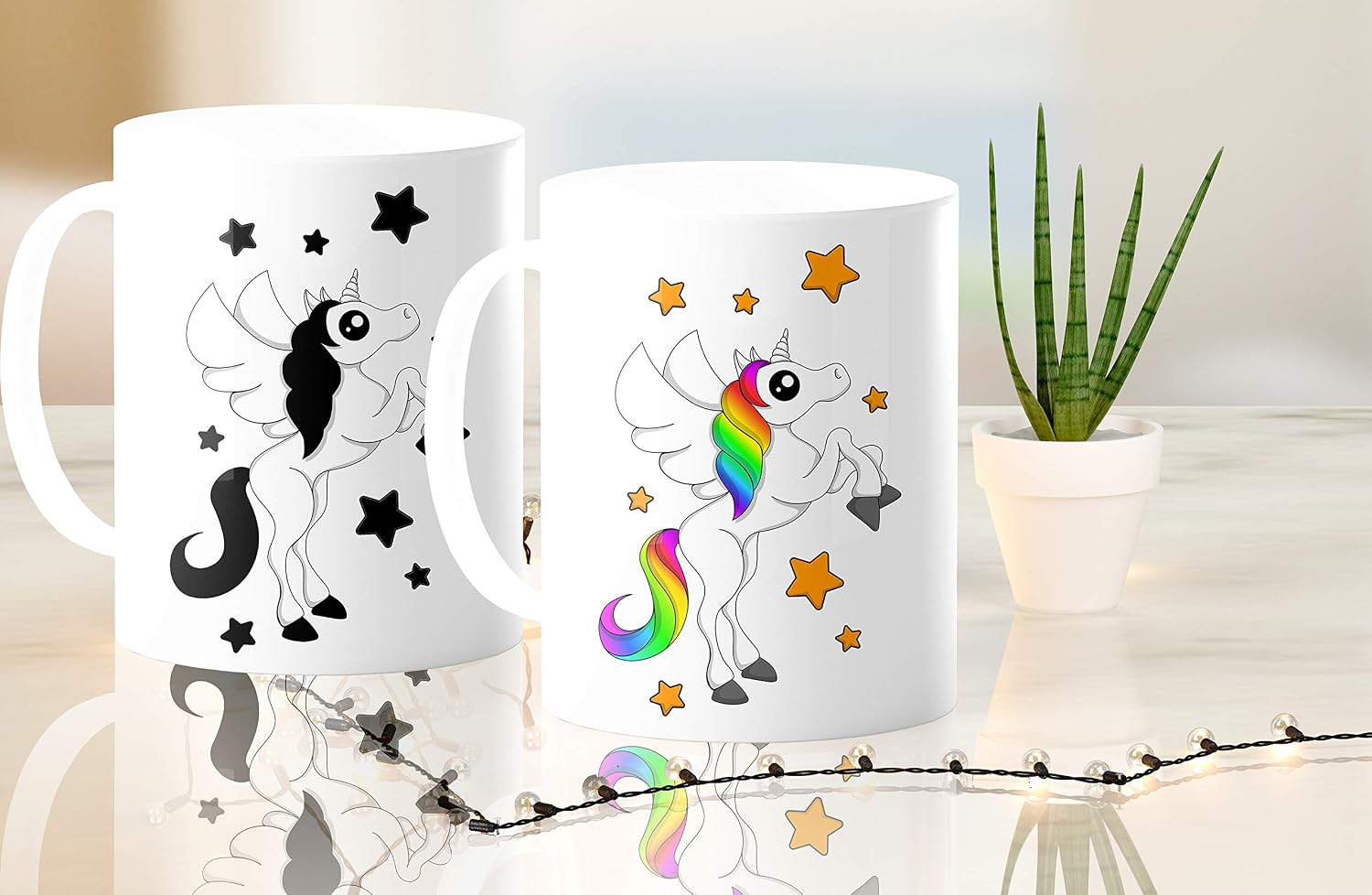 Cortunex Color-Changing Unicorn Coffee Mug – Cute 11oz Ceramic Cup for Women & Girls, Includes Gift Box – Fun Unicorn Gift Idea image 5