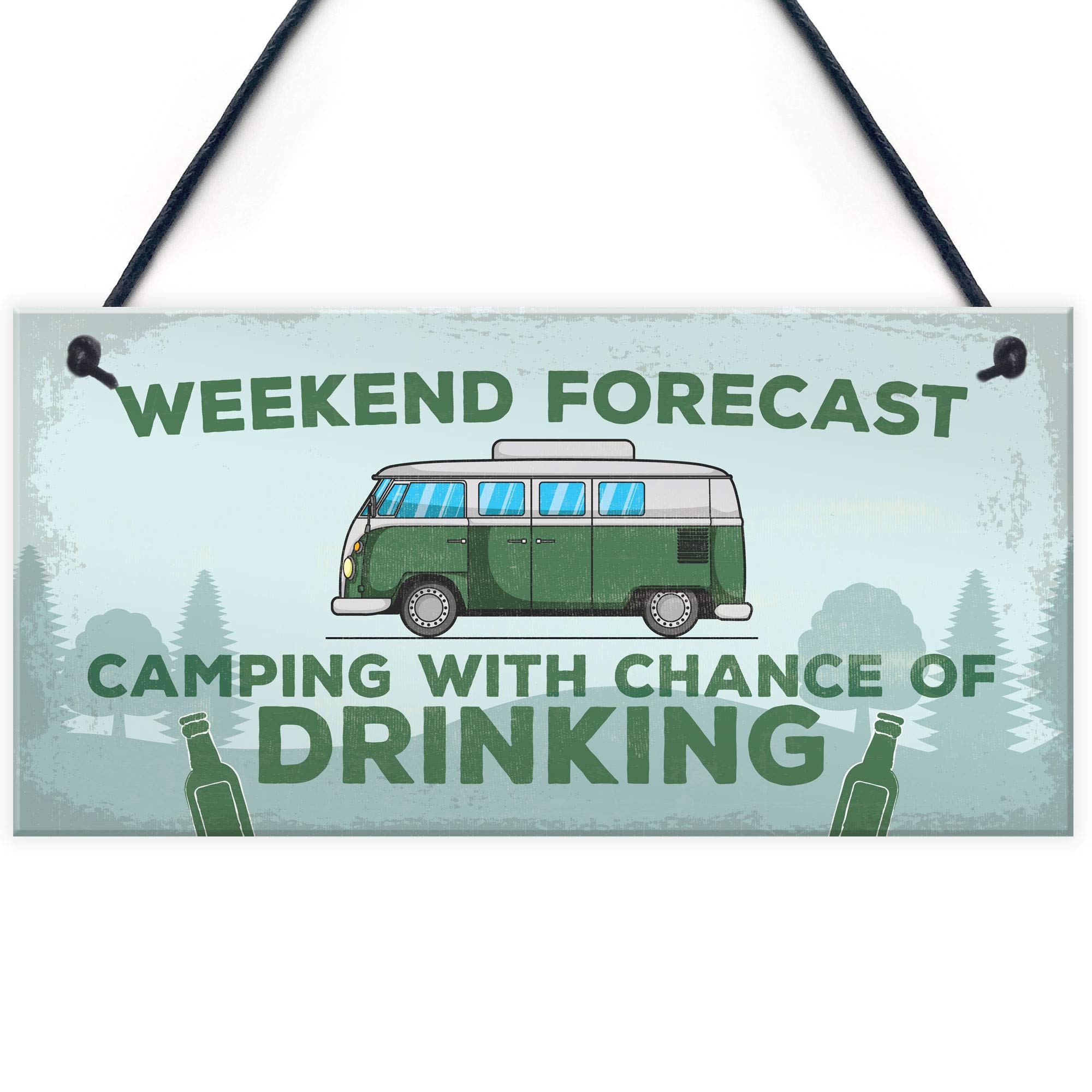 Red Ocean Camping Drinking Novelty Caravan Gifts Motorhome Decor Gift Sign
