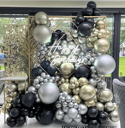 Vista 115 de KALOR Globos de arena blanca retro, 100 piezas de 5 pulgadas mini globos de látex mate para arco de guirnalda de globos, decoración de cumpleaños