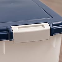 Vista 6 de IRIS USA Airtight Dog Food Storage Container, Up to 38 lbs, Attachable Wheels, For Dog Cat Bird and Other Pet Food Storage Bin, Keep Fresh, Easy