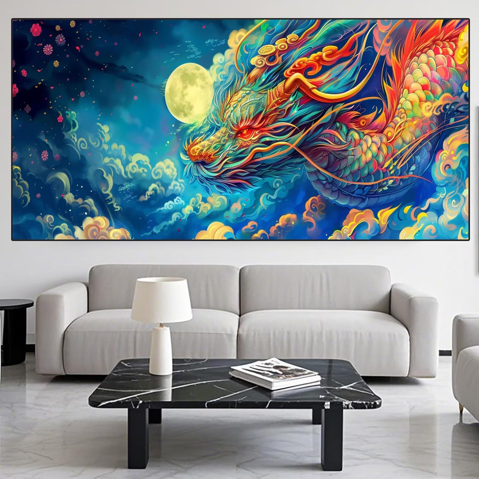 Dragon Diamond Art Cloud Diamond Painting Arts and Crafts dla dorosłych, zestawy do malowania diamentami 5D, dorosłych, Crysta, haft krzyżykowy, zestaw do haftowania dla początkujących, dekoracja