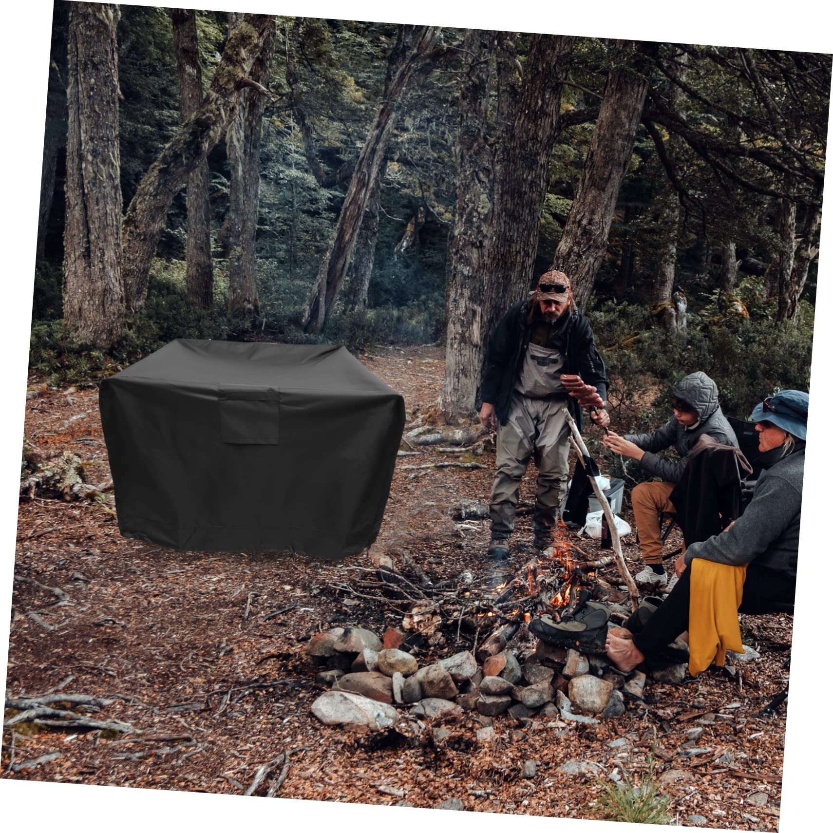 BESTonZON Copertura per Barbecue da Esterno Resistente Oxford 420d, Copertura per Griglia a Gas 32x32x24 Pollici, Protezione Antigraffio e Anti-uv per Giardino e Patio