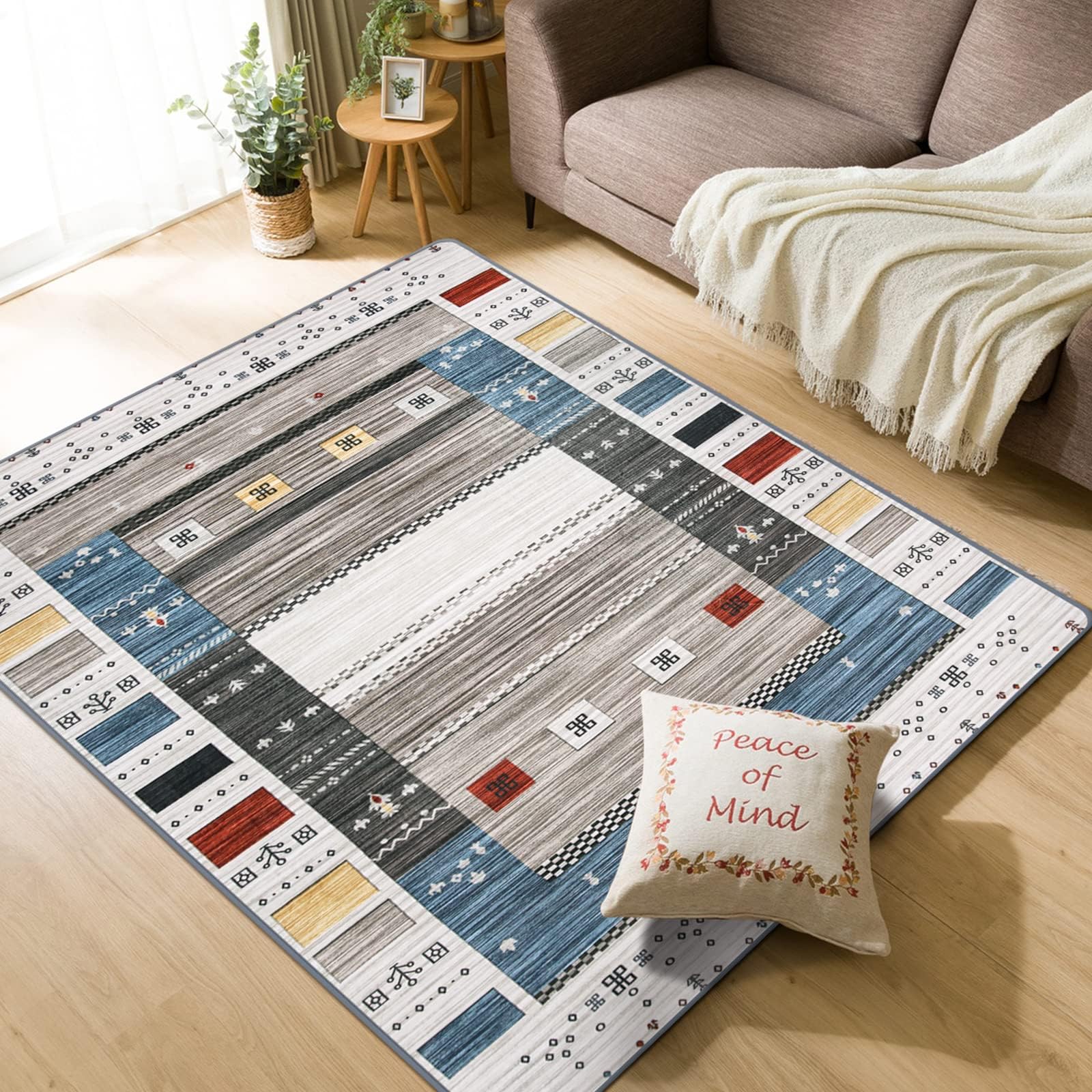 Amazon ラグ カーペット 洗える 低反発 ラグマット フランネルラグ・厚手 ふわふわ 絨毯 1.5畳 130x190cm おしゃれ