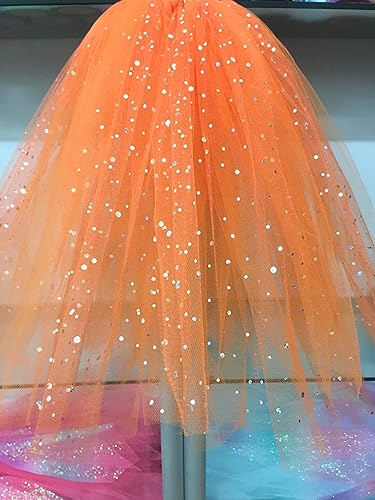 Miniatura 4 de Rollo de tul con lentejuelas con purpurina, decoración de boda, suministros de organza para fiestas de cumpleaños, carrete de tela, vestido tutú de