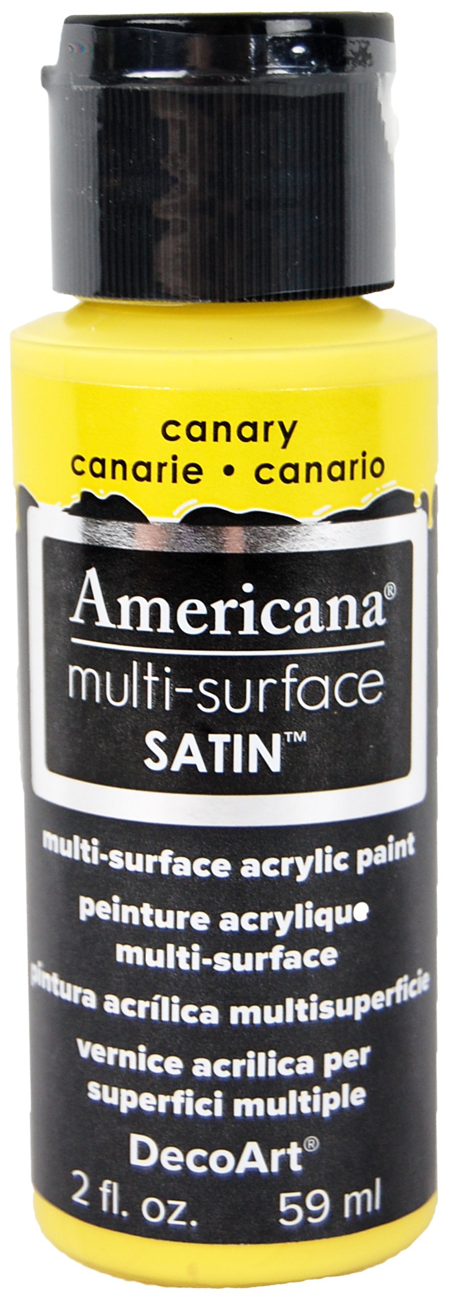 DecoArt Acrylics Multi-Purpose Paint, Canary Satin