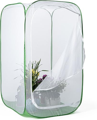 Recinto de malla para plantas de 59 pulgadas, cubierta de malla para plantas para plagas, aves y plagas para frutas, verduras, flores y hierbas,