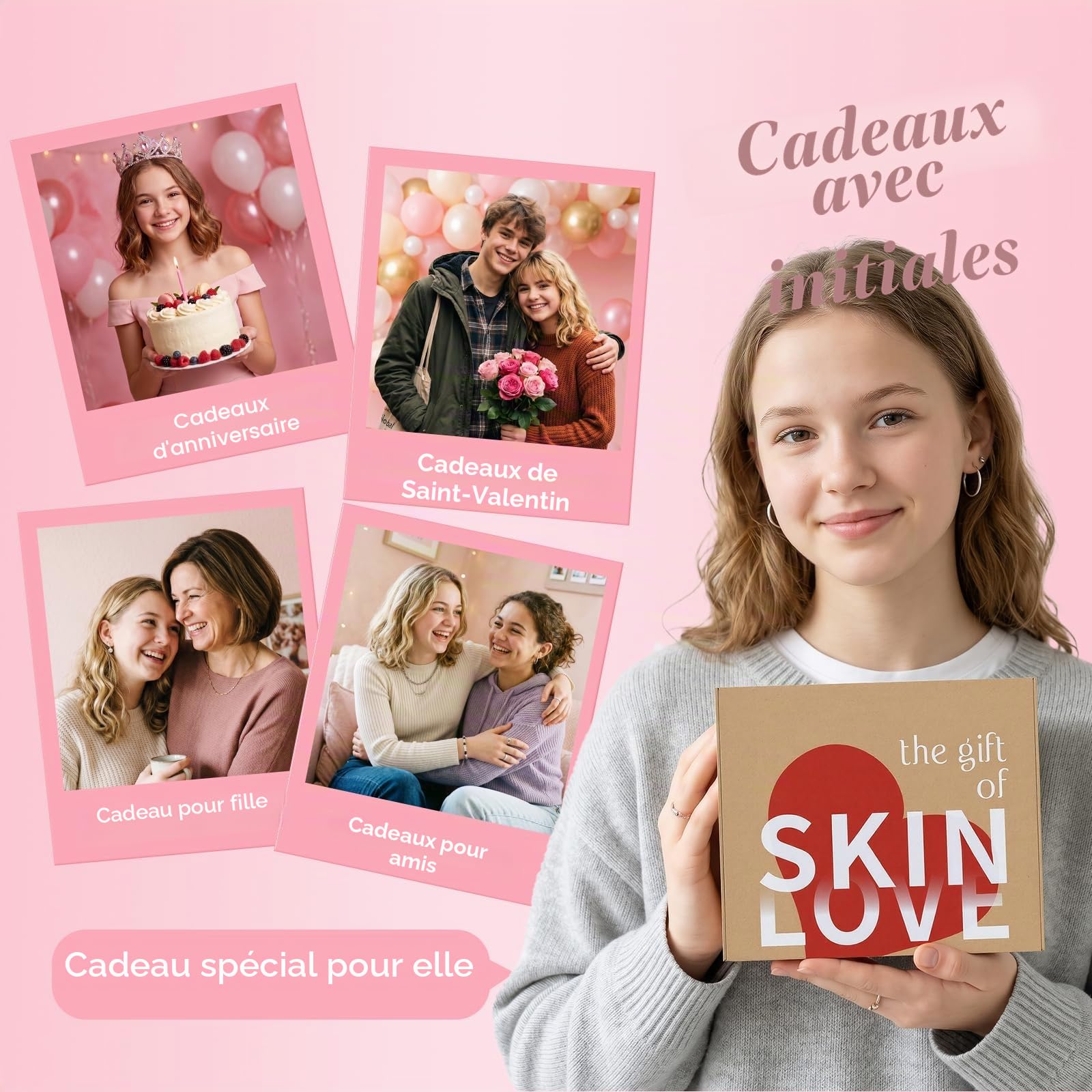 Sakura Kit de Soin du Visage Hydratant 13 pièces avec Nettoyage du Visage, Crème pour les Yeux, Sérum, Crème, Baume à Lèvres, Masque, pour les Soins de Jour et de Nuit