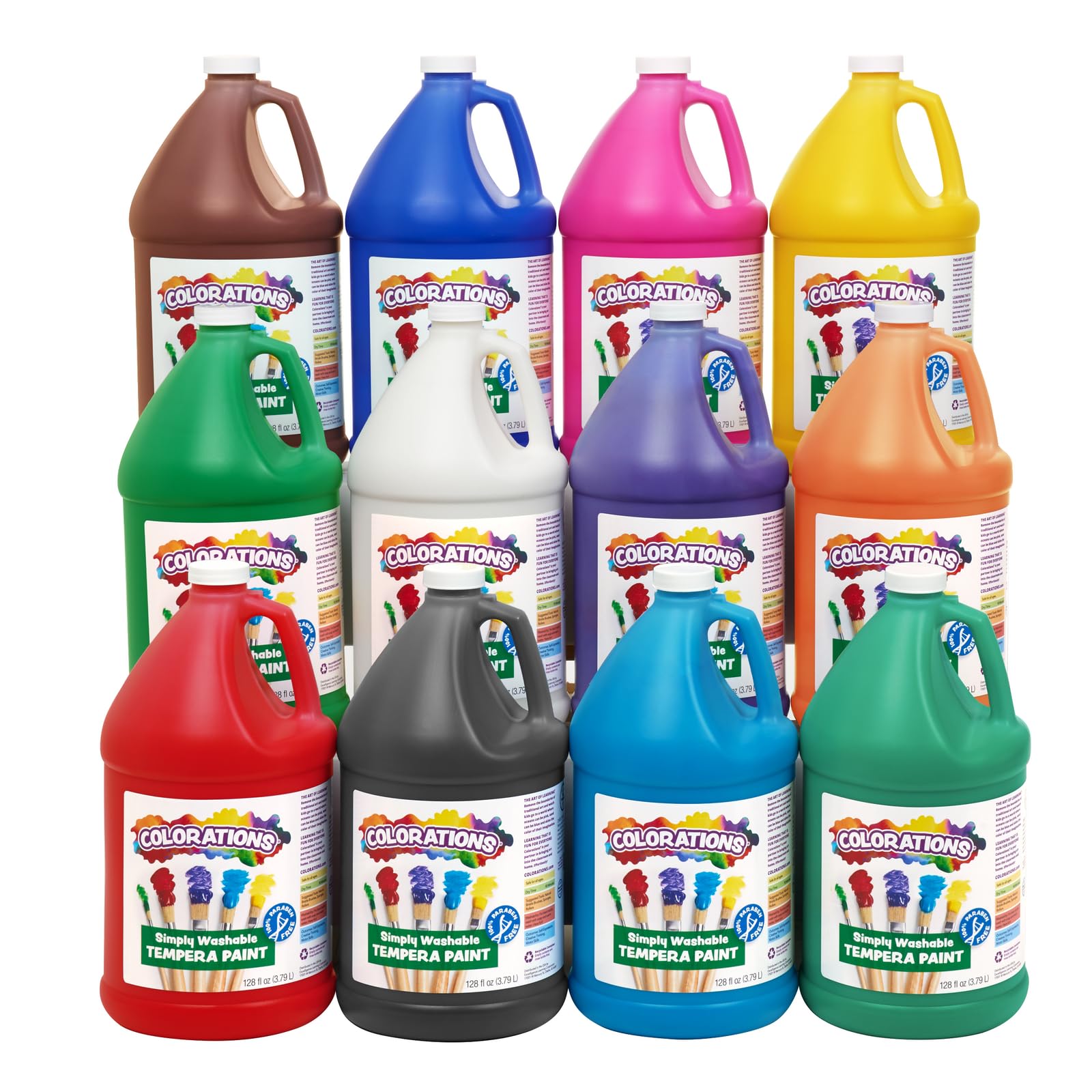 Colorations Magenta Tempera Paint - 1 Gallon -12 Colorations Magenta Tempera Paint - 1 Gallon -12