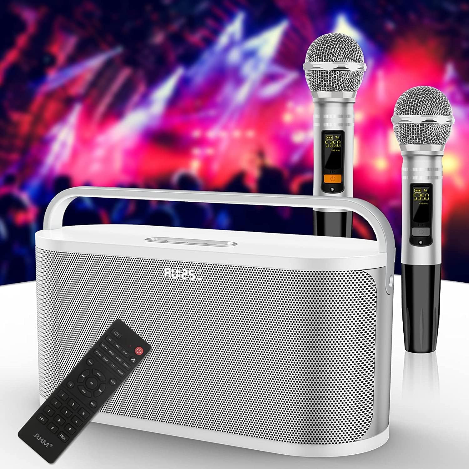 RHM K888 Bluetooth Speaker, Karaoke Machine with Powerful