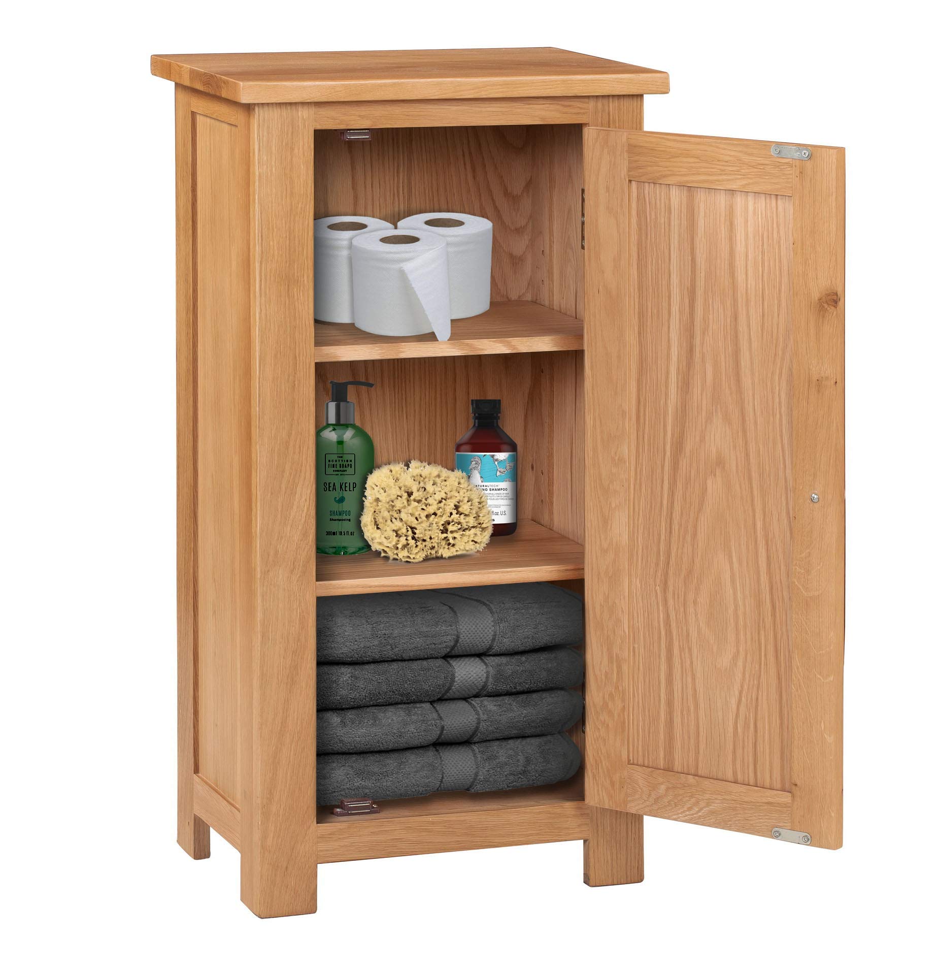 Waverly Oak Small Storage Cupboard with Adjustable Shelving in Light