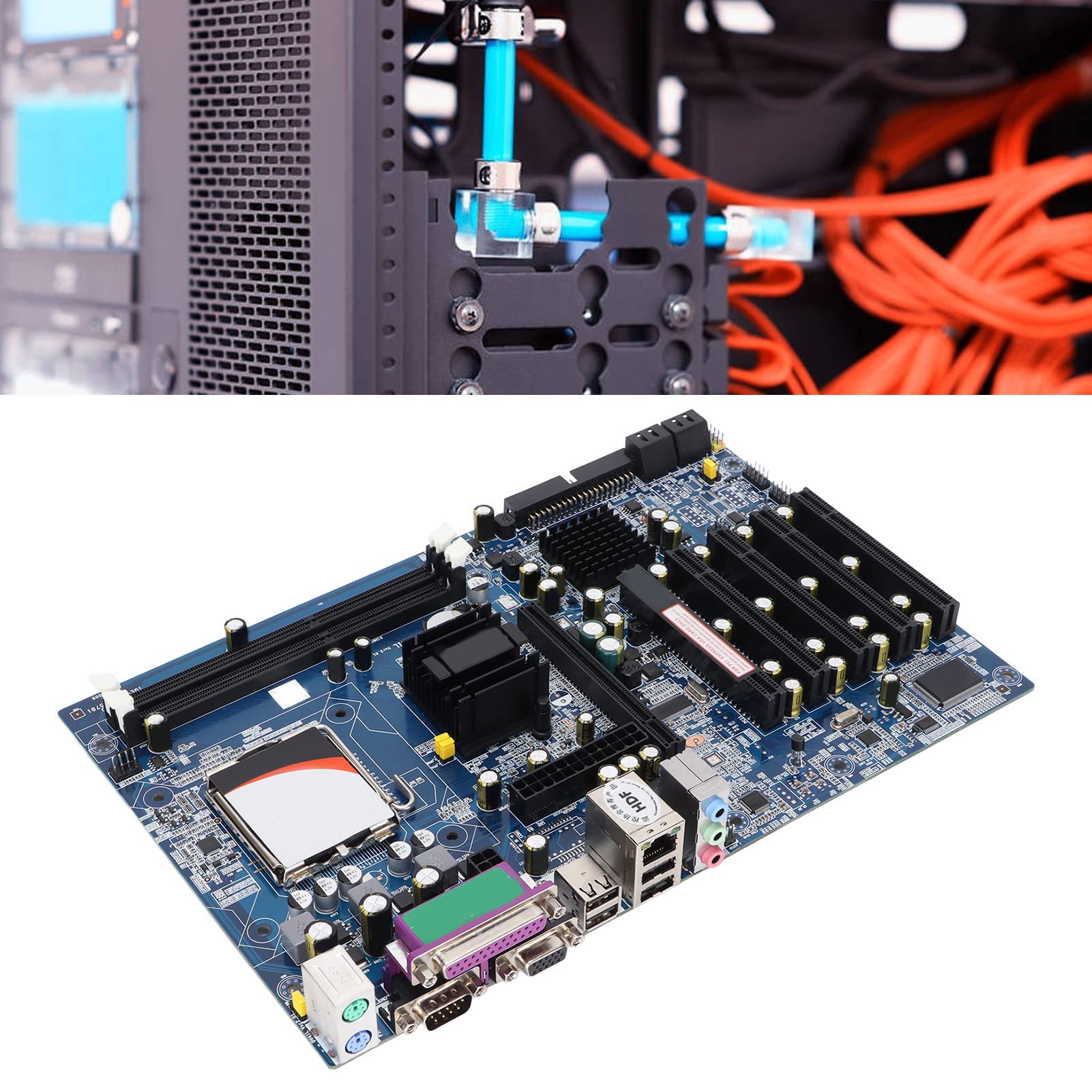 Płyta Główna do Komputera Stacjonarnego, Przemysłowa Płyta Główna 5 Port PCI Stabilne Filtrowanie Kondensatorów VGA Pin LPT COM Port Szeregowy G41 Lga775 Płyta Główna