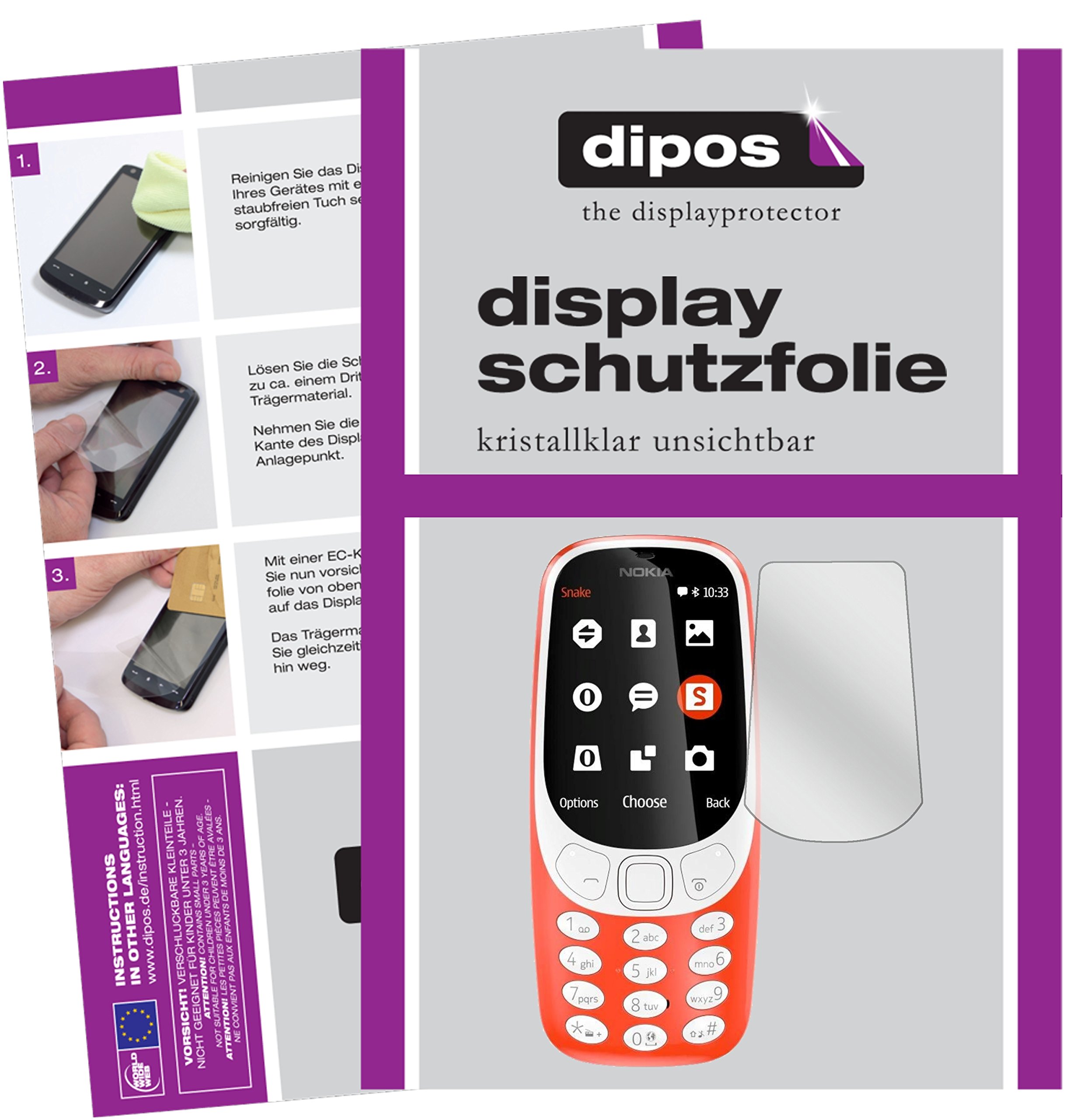 Dipos Pellicola Protettiva In Vetro Per Nokia 3.4 - Alta Protezione, Anti Graffio, Senza Bolle, Made In Germany - 6