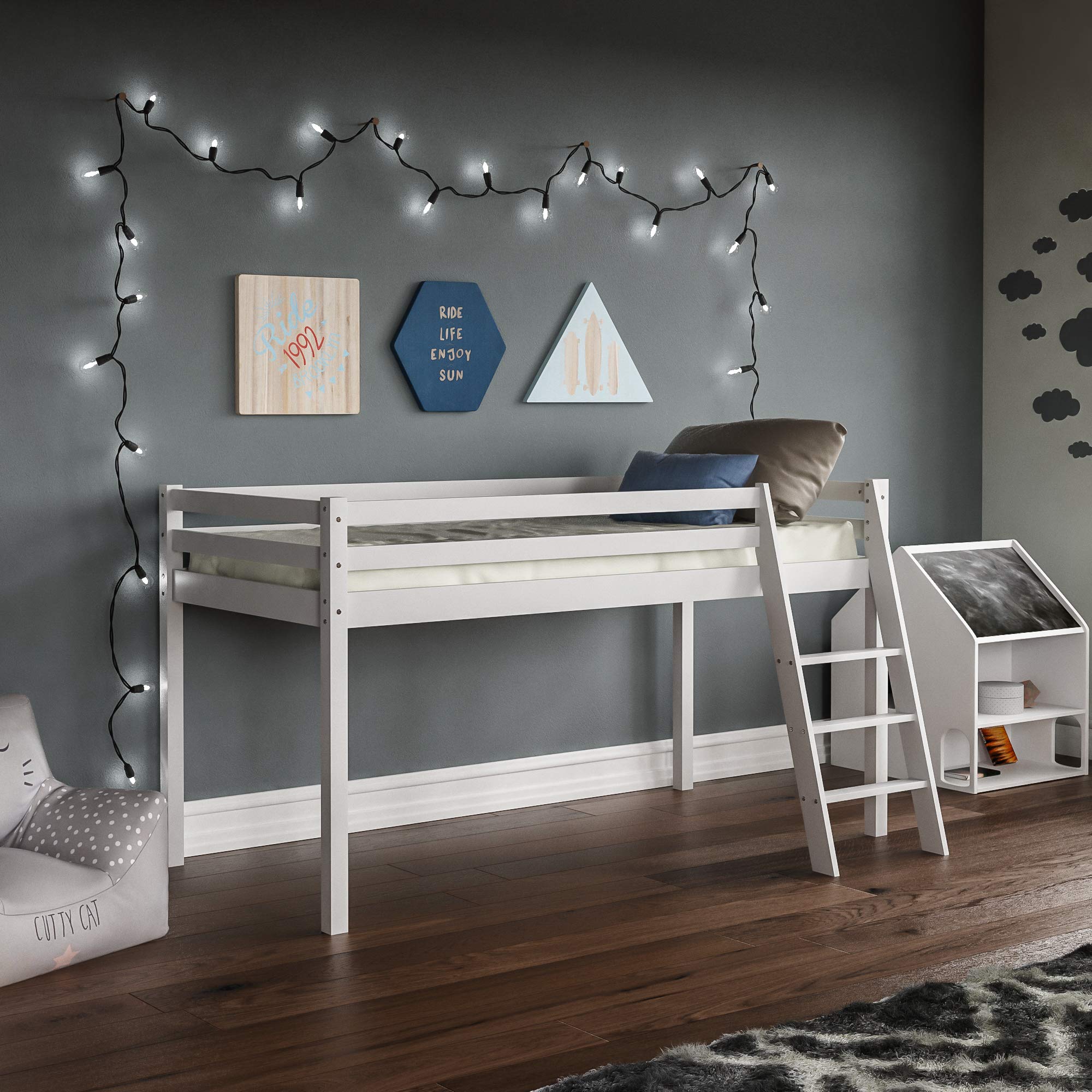 Buy Vida Designs Sydney High er Cabin Bunk Bed With Ladder, Solid Pine