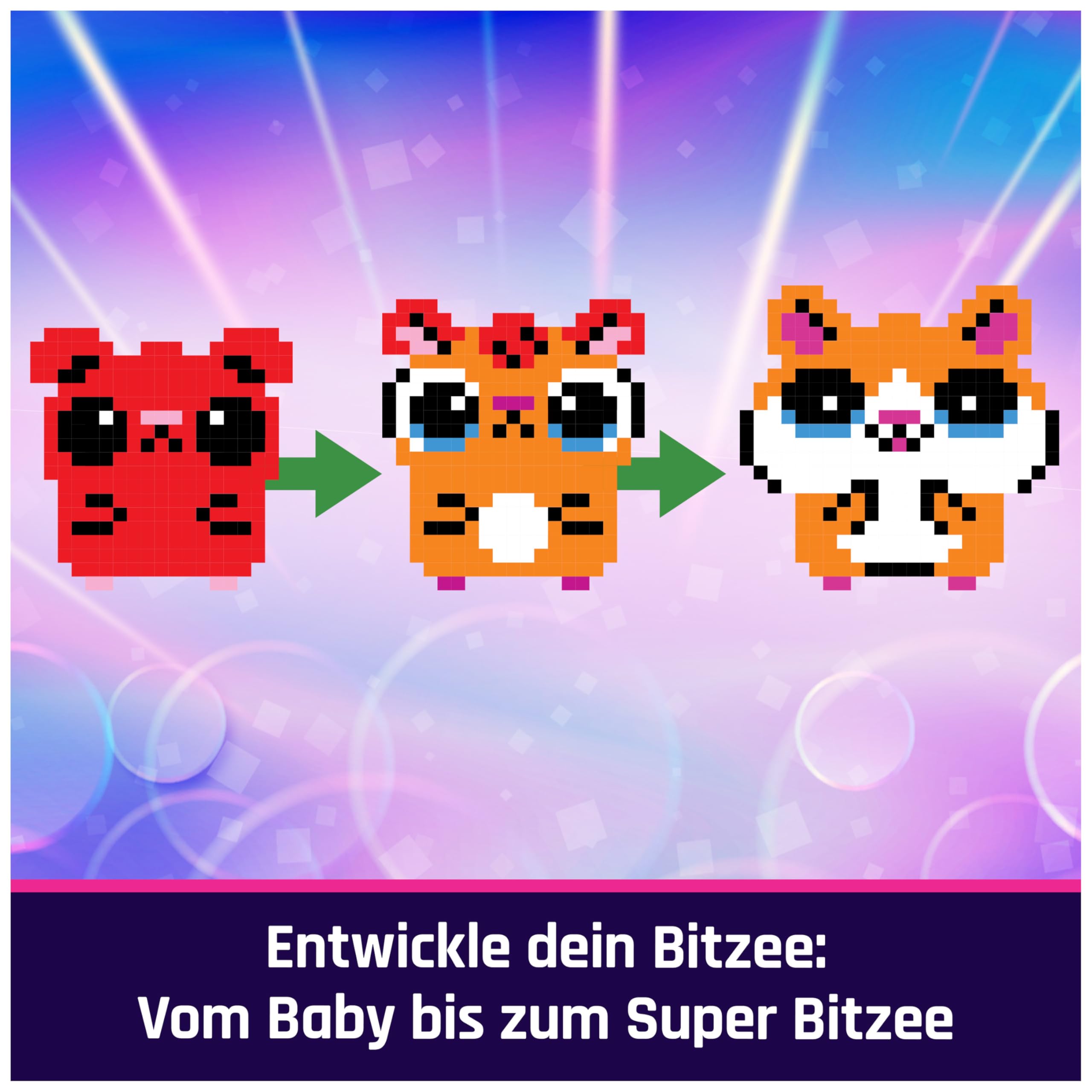 Bitzee Hamsterball – Interaktives Spielzeug mit über 20 virtuellen Hamstern, das Digitale Haustier reagiert auf Berührung und Bewegung, für Kinder ab 5 Jahren