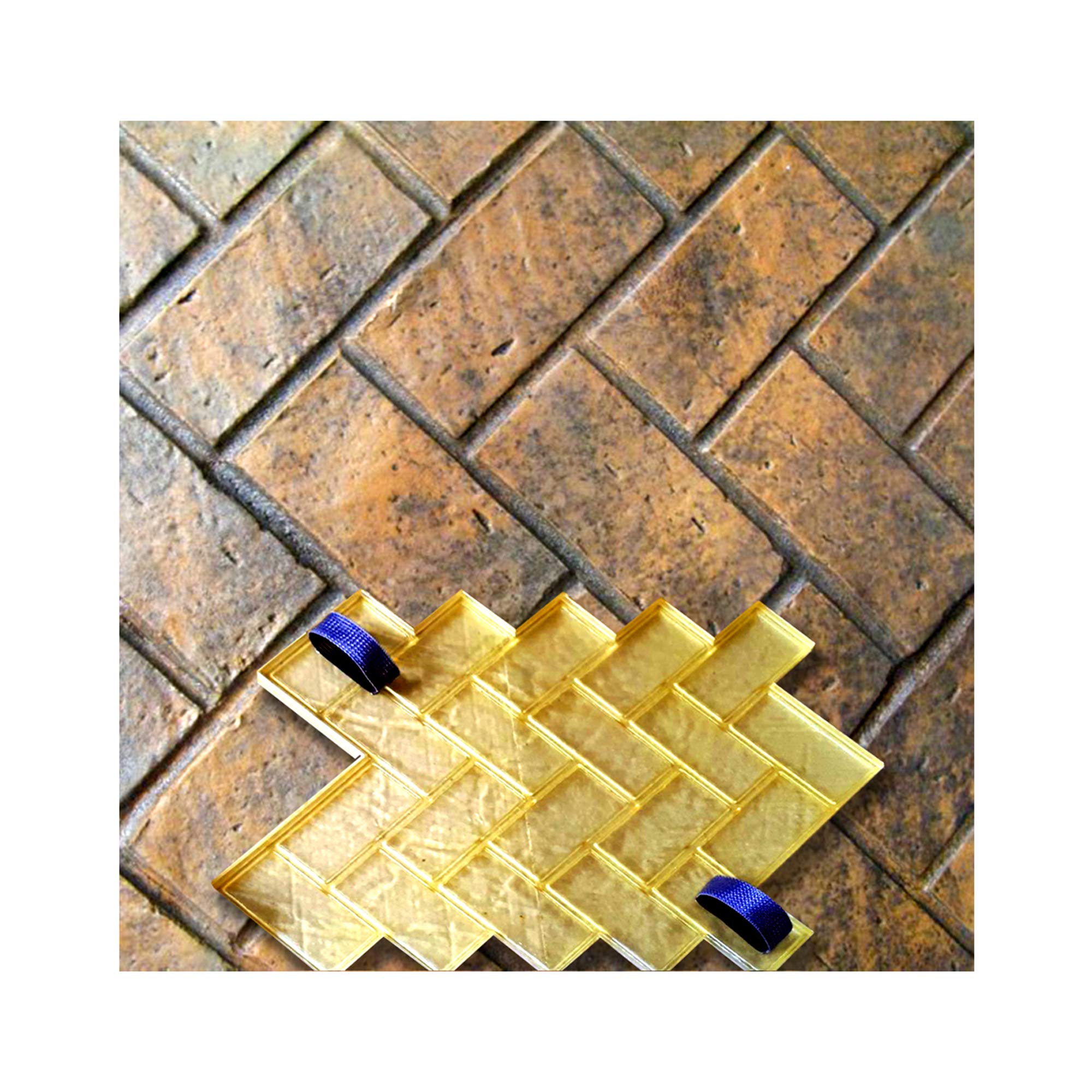 Polyurethane Mat Stamp PARQUETRY | Texturing Pattern Decorative Concrete Cement Imprint Texture Stamping