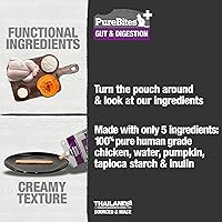 Vista 3 de PureBites Plus Squeezables Cat Treat • Topper 2.50 oz intestino y digestión 5 ingredientes Caja de 15