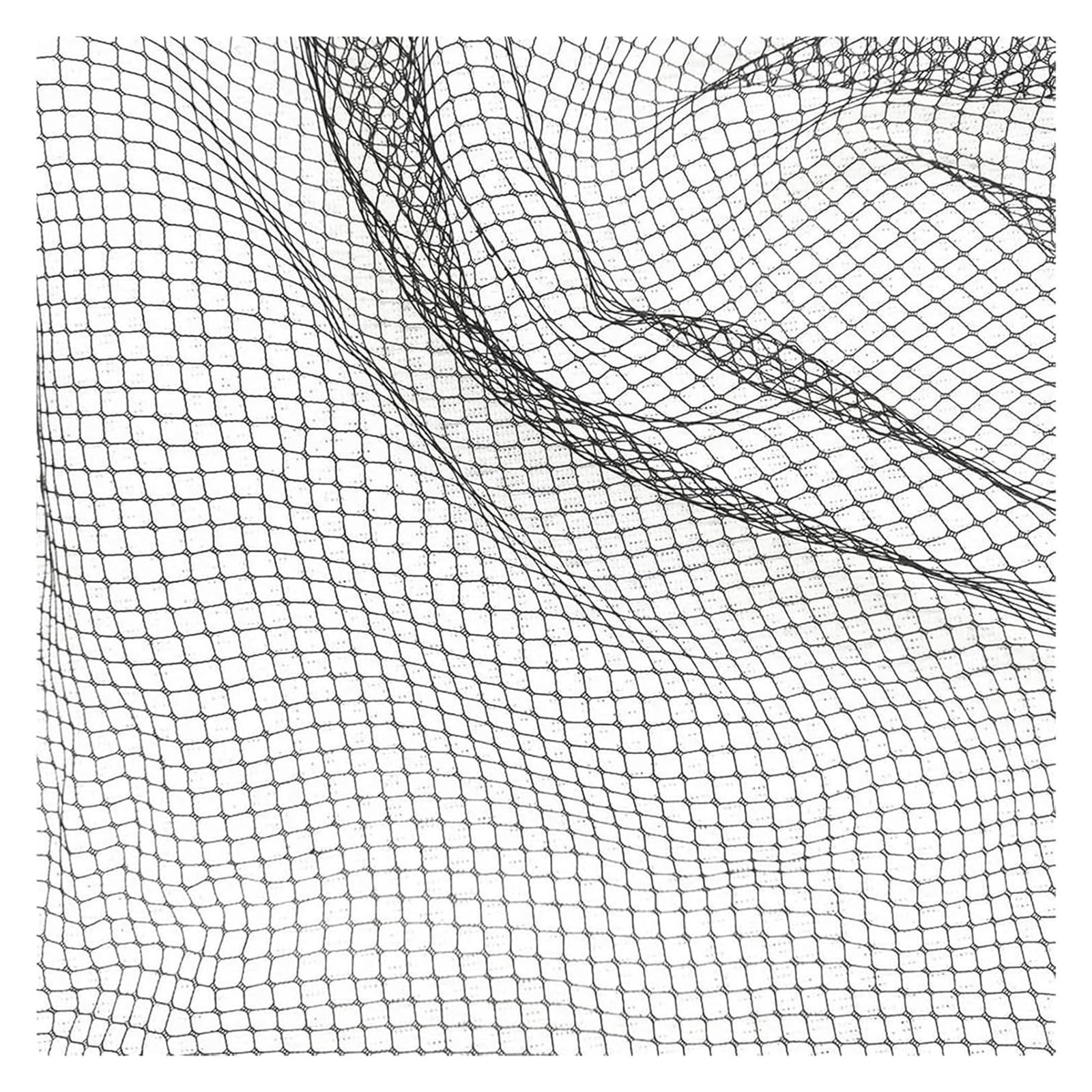 Tela De Malla for Costura, Red De Tul Inelástica Con Entramado De Rombos Ultrafino(Schwarz,90cmx150cm)