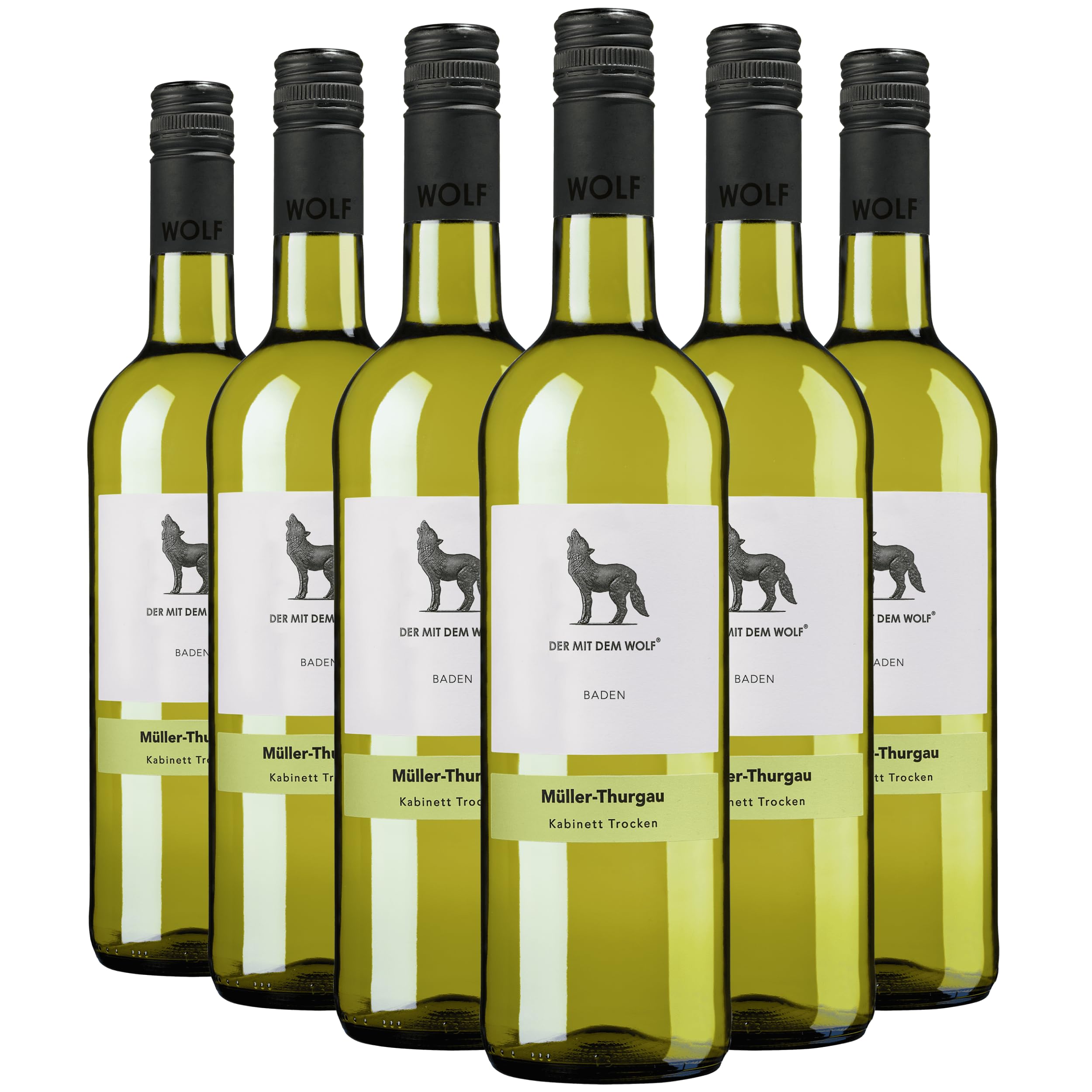 Wolfenweiler Batzenberg Müller-Thurgau Weißwein trocken - Kabinett aus dem Markgräflerland, feinwürzig mit Muskataromen (6 x 0,75l)