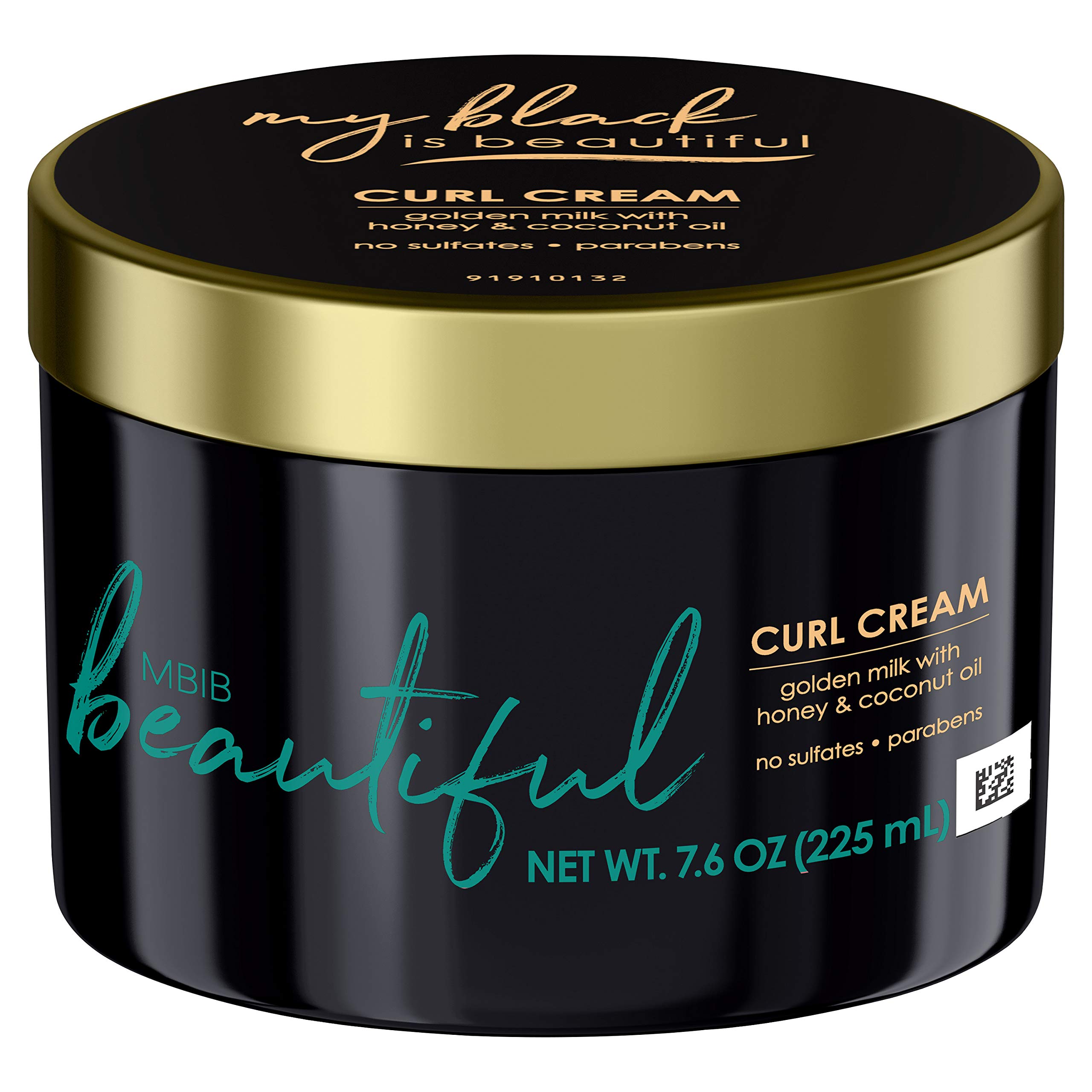 MY BLACK IS BEAUTIFULCurl Cream, Sulfate Free, for Curly and Coily Hair with Coconut Oil, Honey and Turmeric, 7.6 fl oz