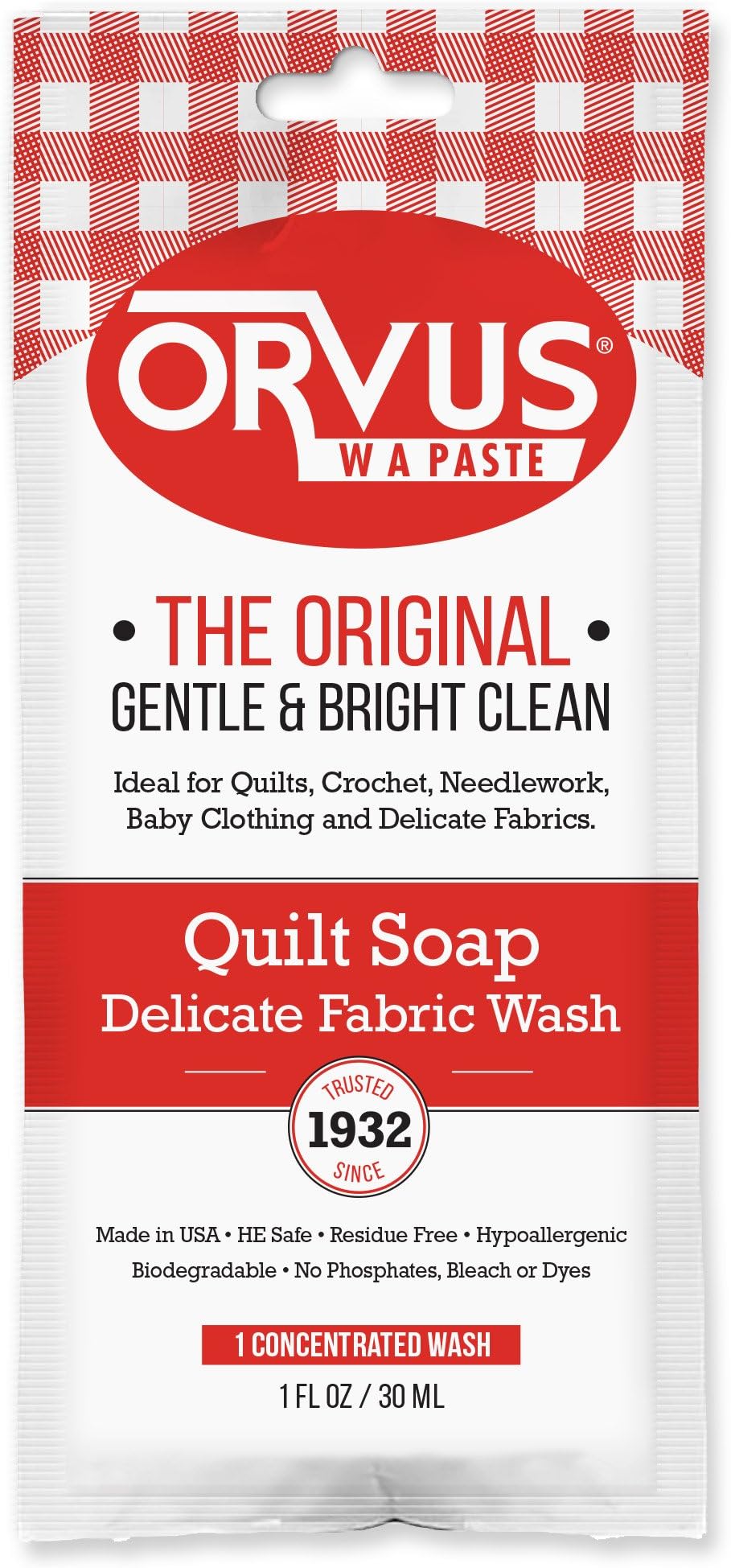 W.A. Paste Quilt Soap - 1 oz. Single Use