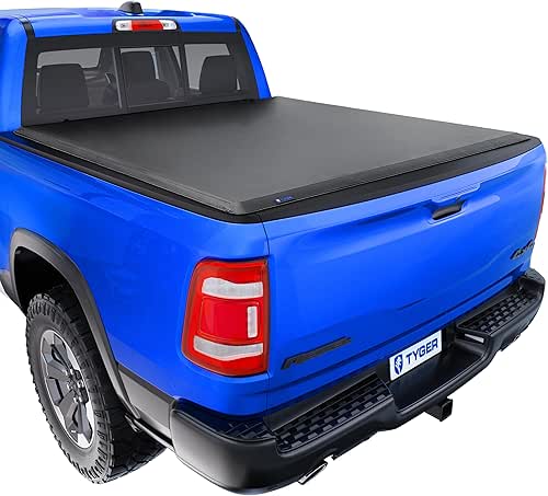 Tyger Auto T1 Soft Roll-up Truck Bed Tonneau Cover Compatible