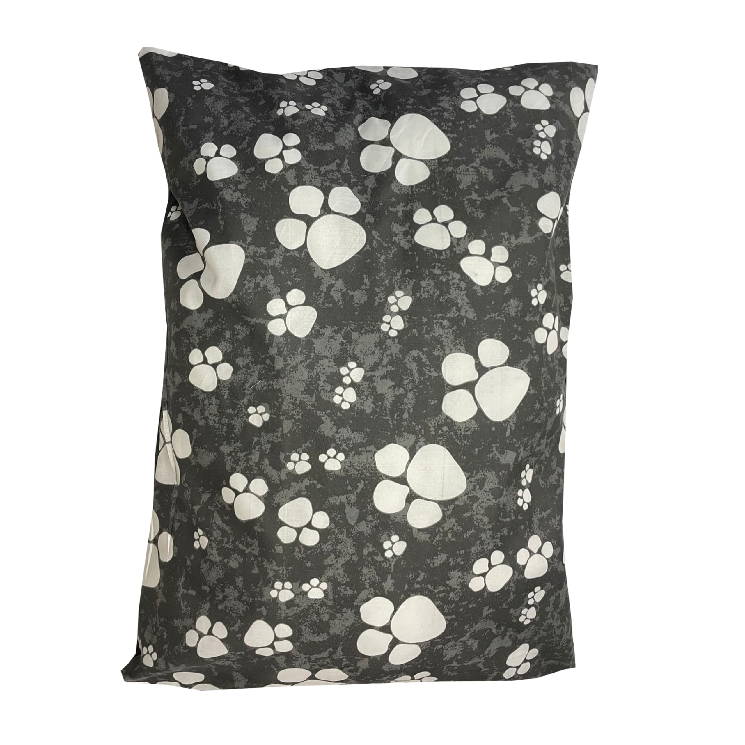 BRIT COTTON® Large Pet Dog Bed with Zipped Removable & Washable Cushion Cover- Printed Easy Care Soft Pet Pillows Dog Beds Pet Supplies (BLACK PAW, PACK OF 1) — image 1